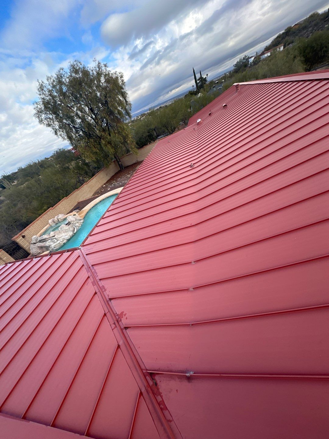 Colonial Red Standing Seam by Reimagine Roofing