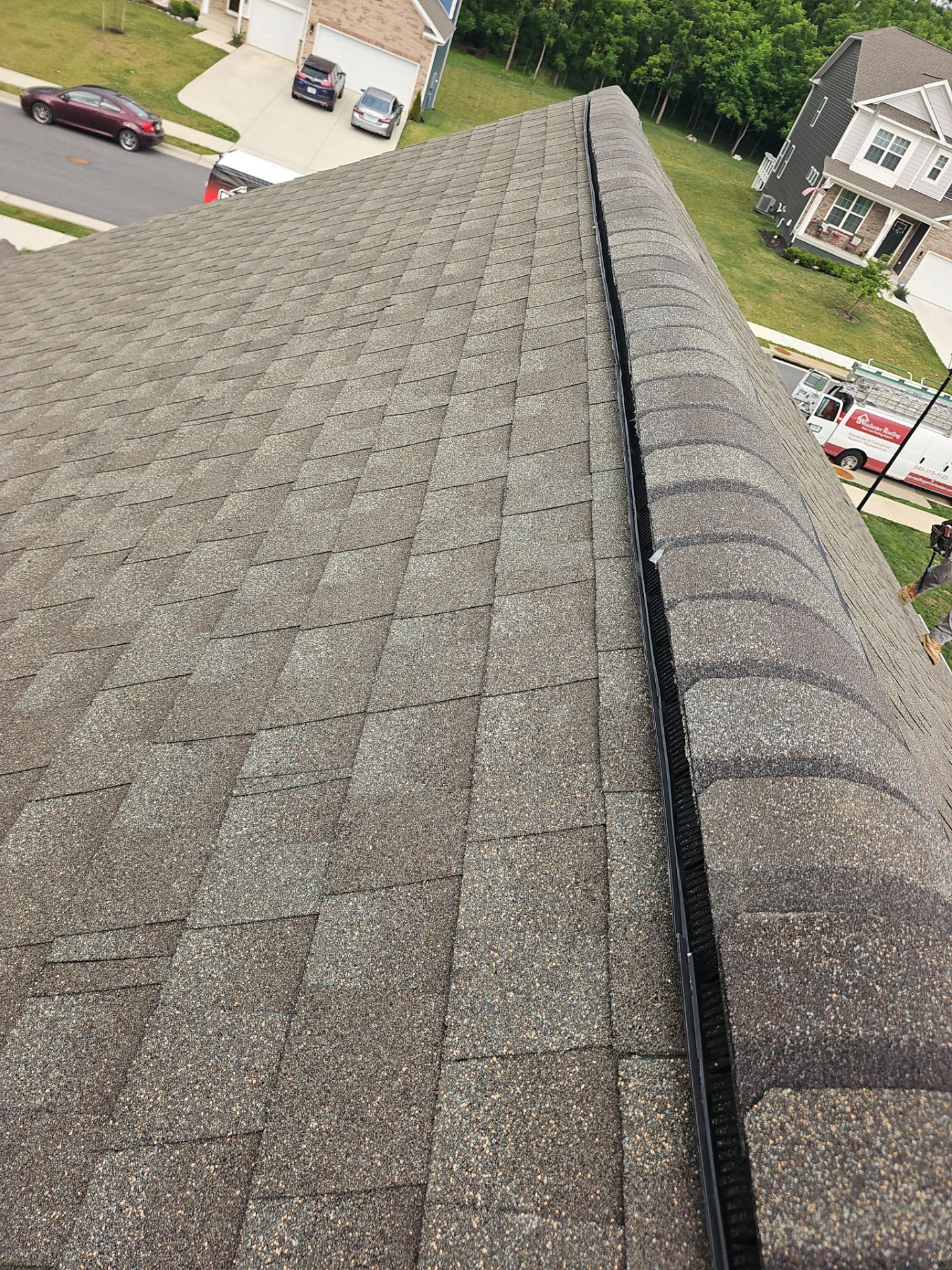 Roof Repair - Ridge Vent, Vent Flashing Boot, and Slate Vent Replacement by Winchester Roofing