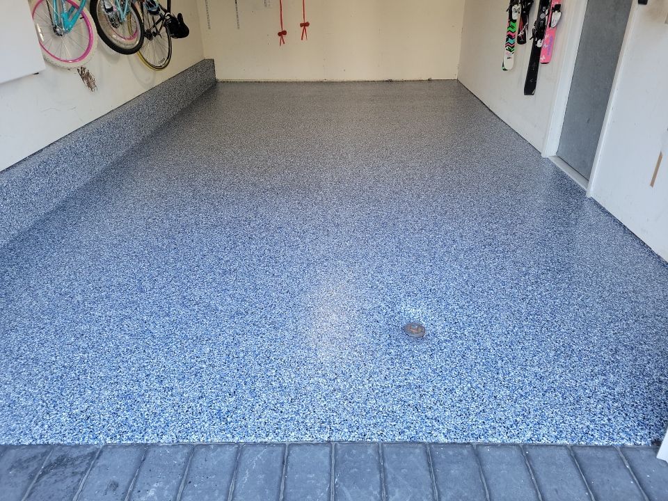 1-Car Penntek Garage Floor in Orbit by Spectrum Painting, LLC