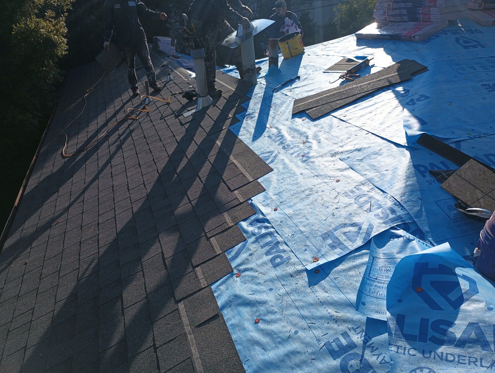 Residential Roofing Installation using Owens Corning Duration Cool Shingles by Hull Brothers Roofing