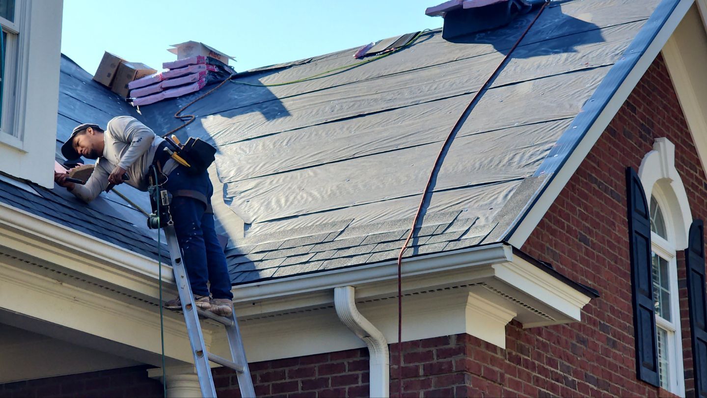 Residential Roofing Installation using Owens Corning Duration Estate Gray by Indigo State Roofing