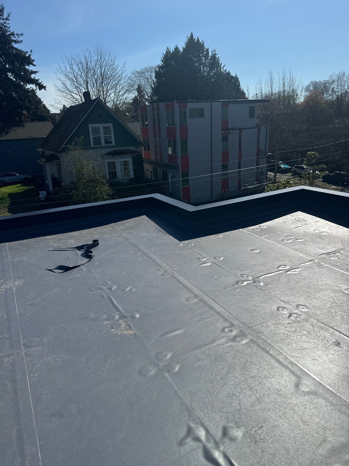 Rooftop Deck using IPE and PVC in Seattle by RoofSmart