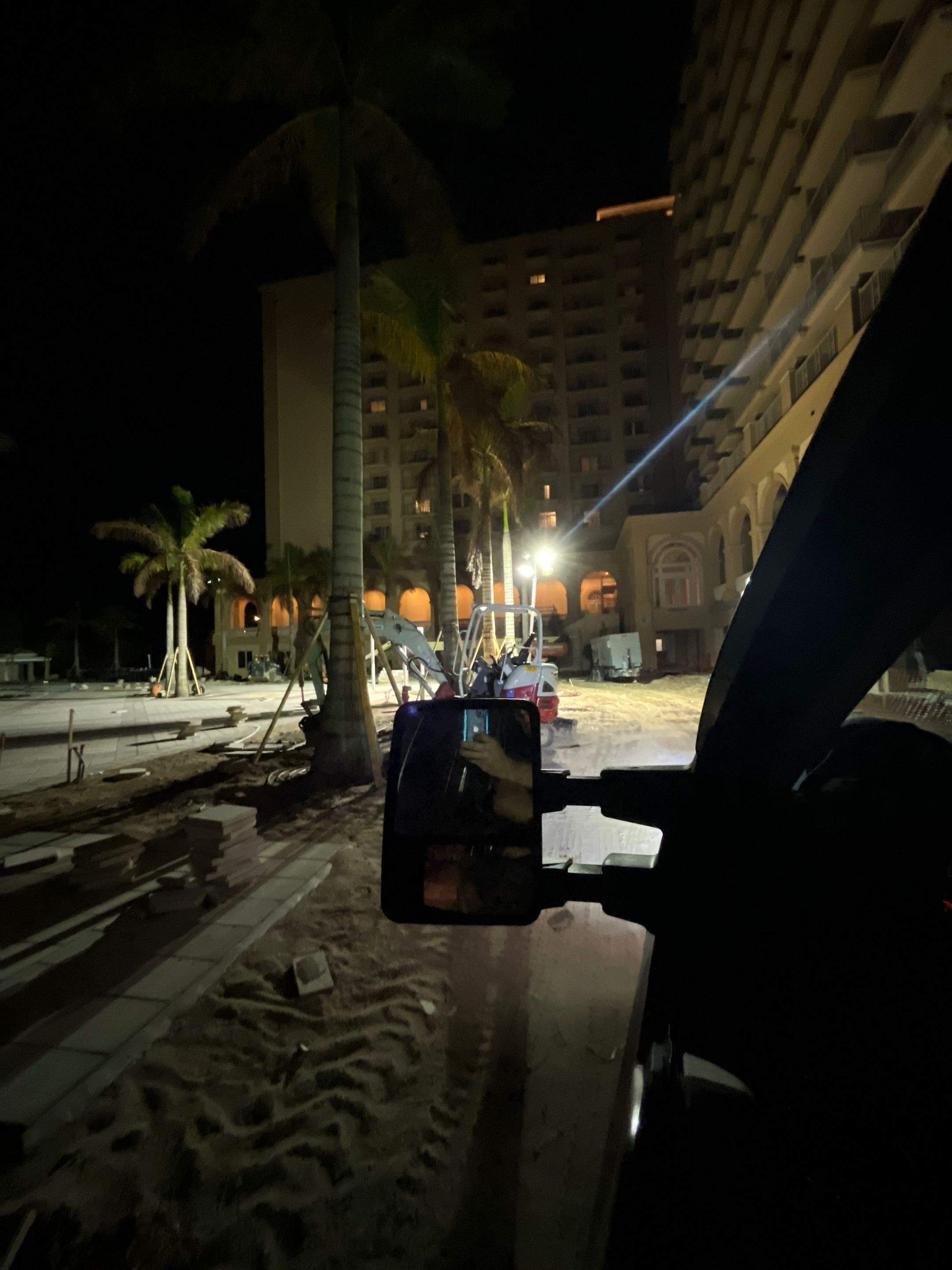 Ritz-Carlton S. Pool Deck & S. Service Rd Drain Cleaning by APS Power & Water