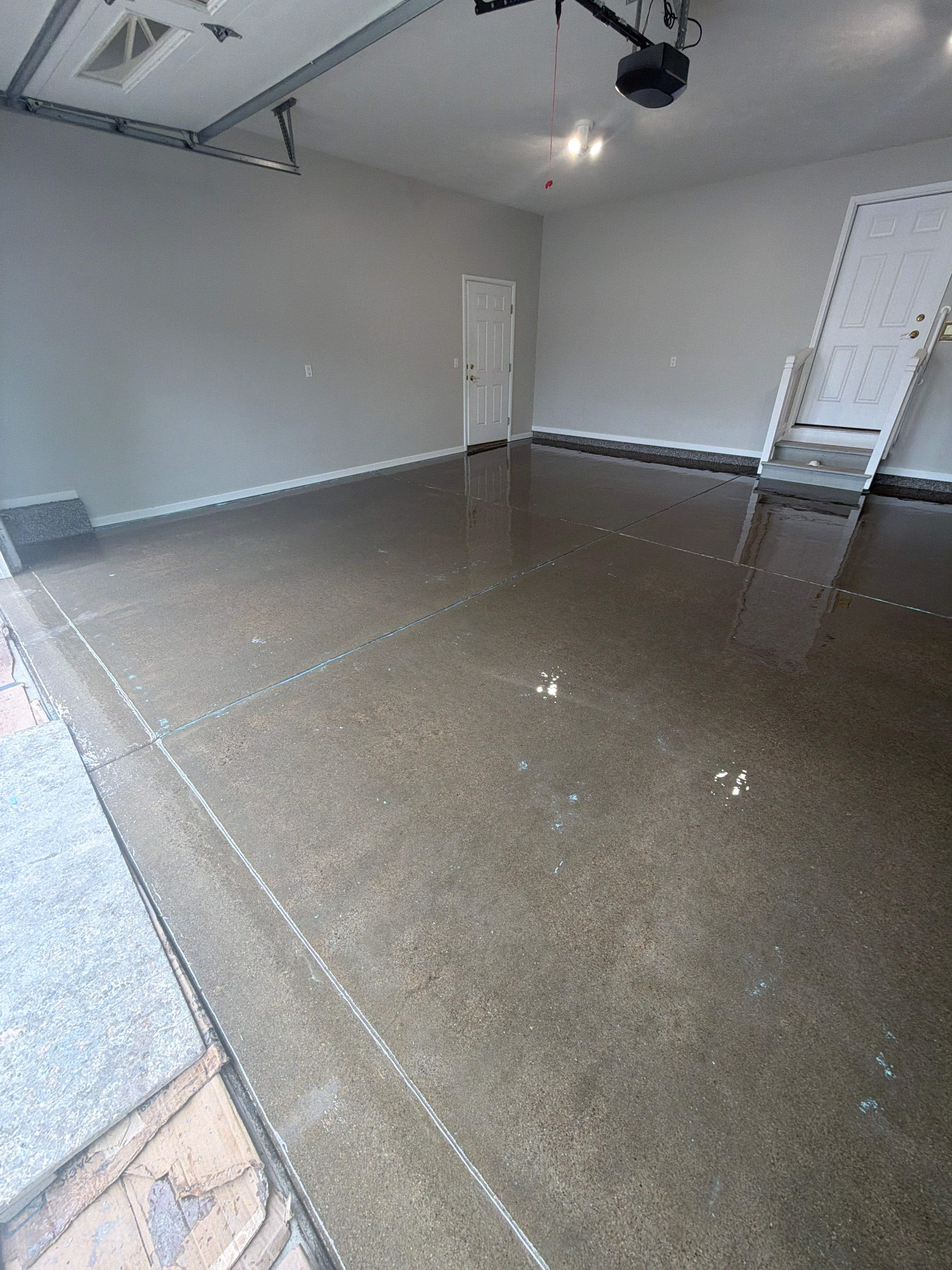 Project in DeWitt, Michigan by Freedom Concrete Coatings. 
