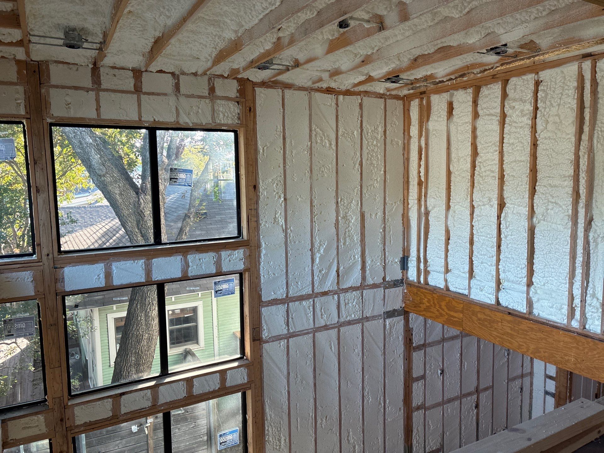Fully encapsulated Dallas custom home  by Apex Insulation Solutions