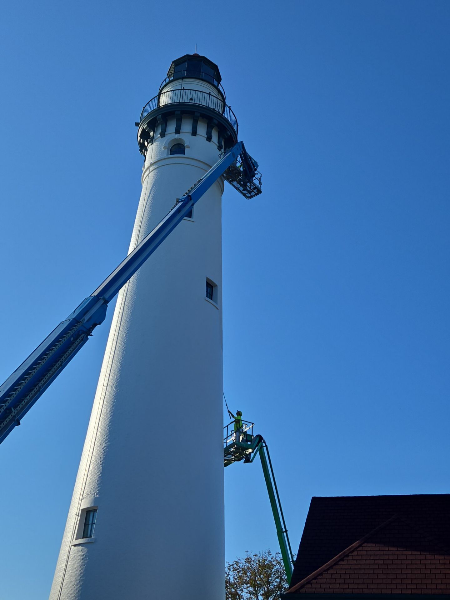 Wind Point Lighthouse Repaint by Blair Commercial Painting, LLC