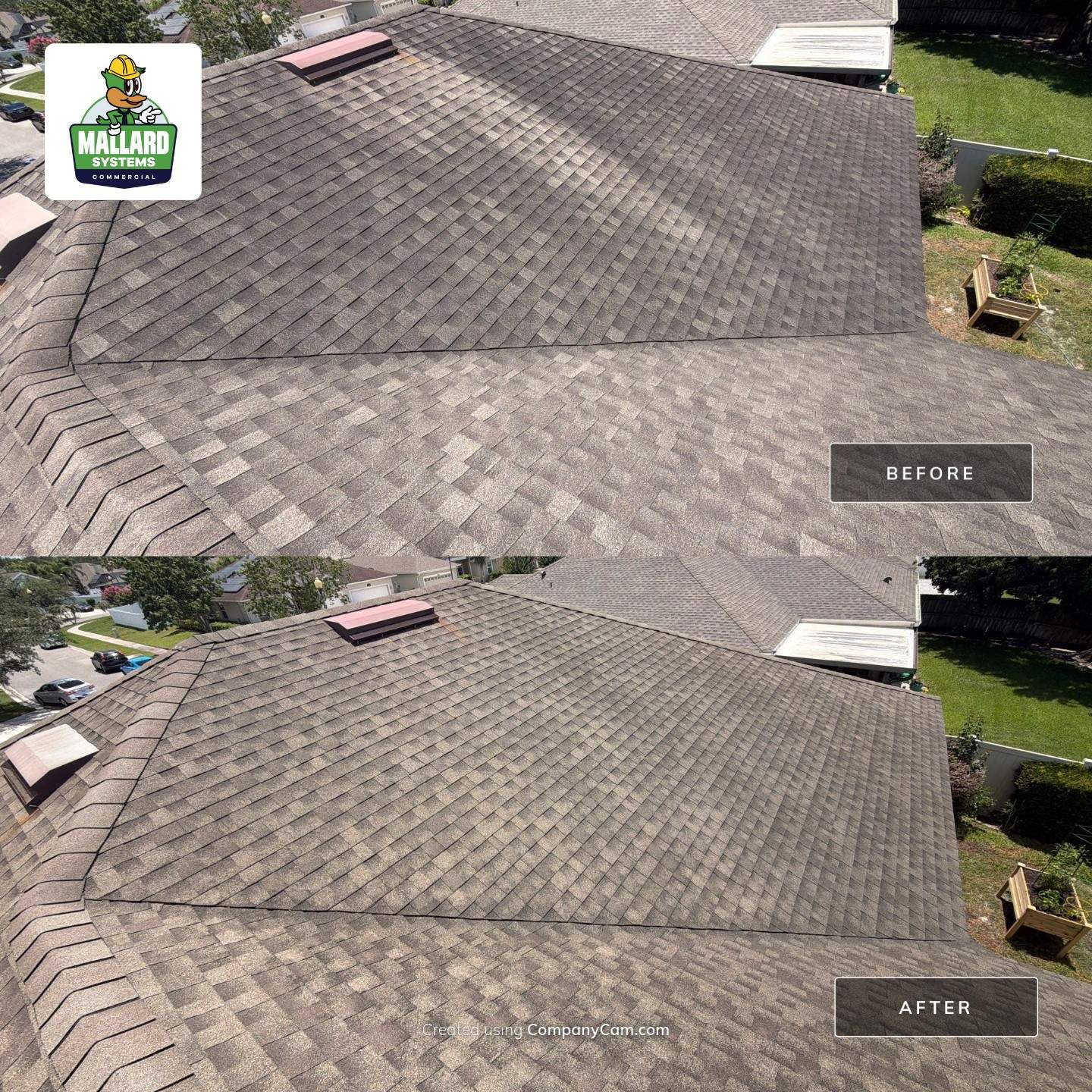Shingle Roof Cleaning Waterford Lakes by Mallard Systems