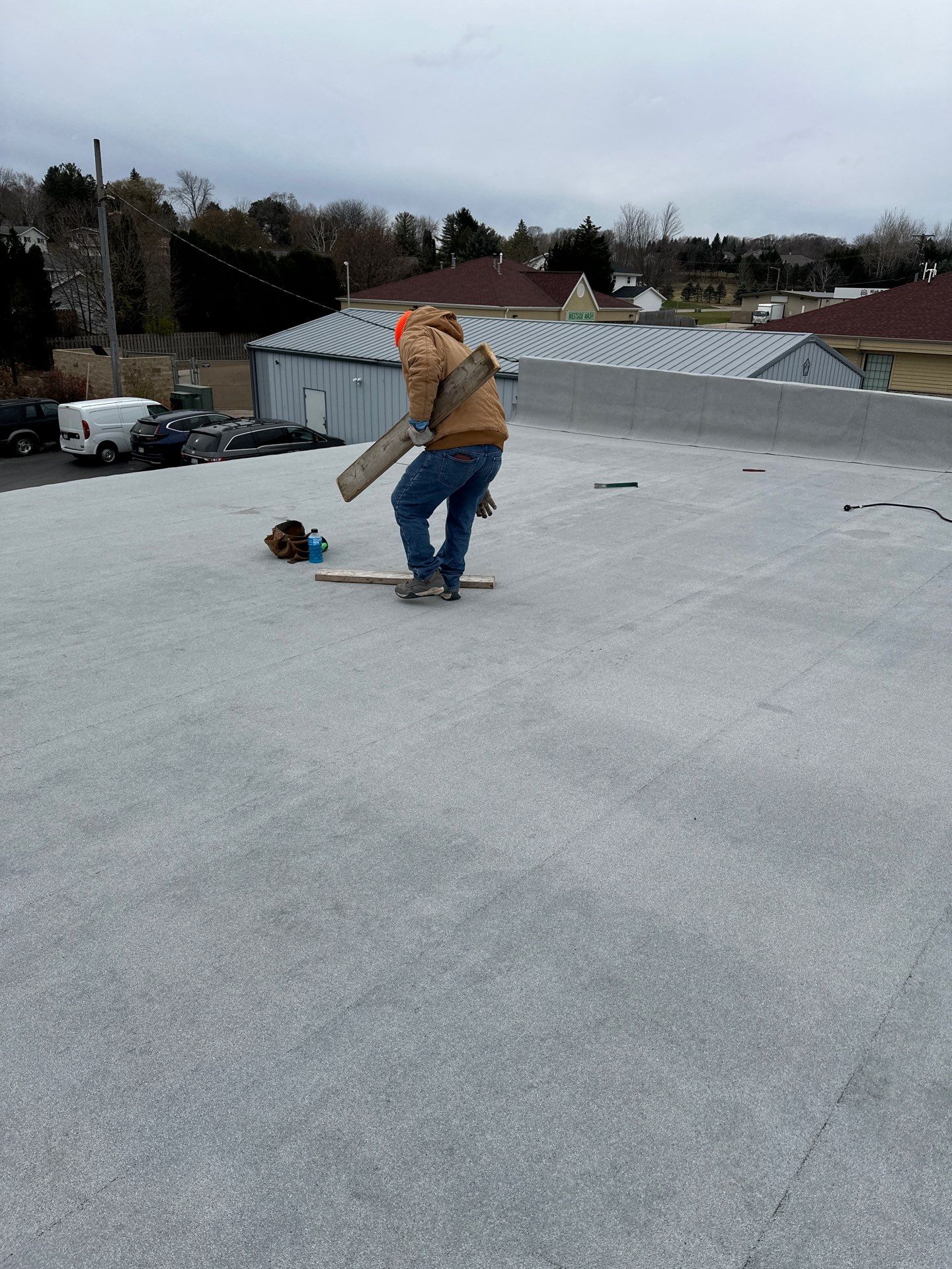 Commercial Roofing using Certainteed Flintastic Self Adhered by Stendahl Services