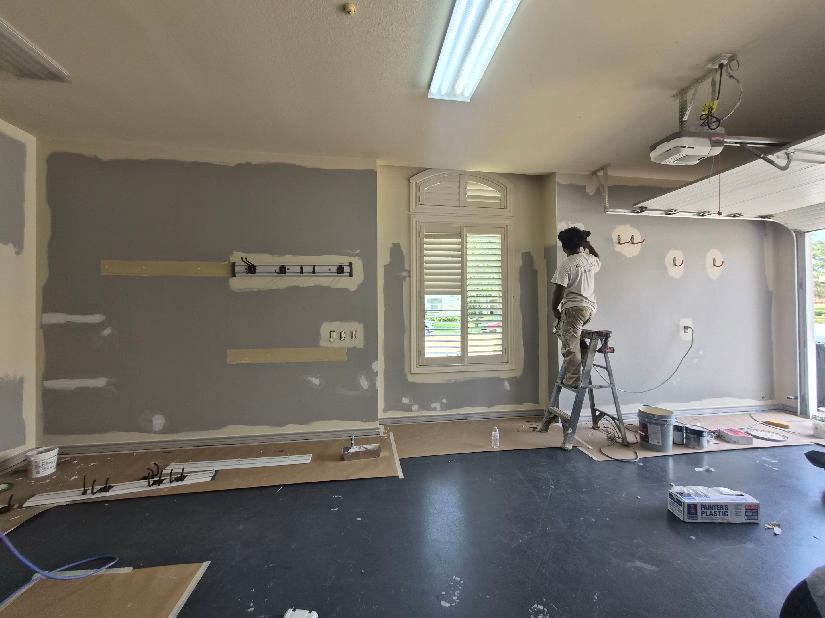 Detail Work in Garage & Utility Room, Tyler TX by Quality Coats Painting