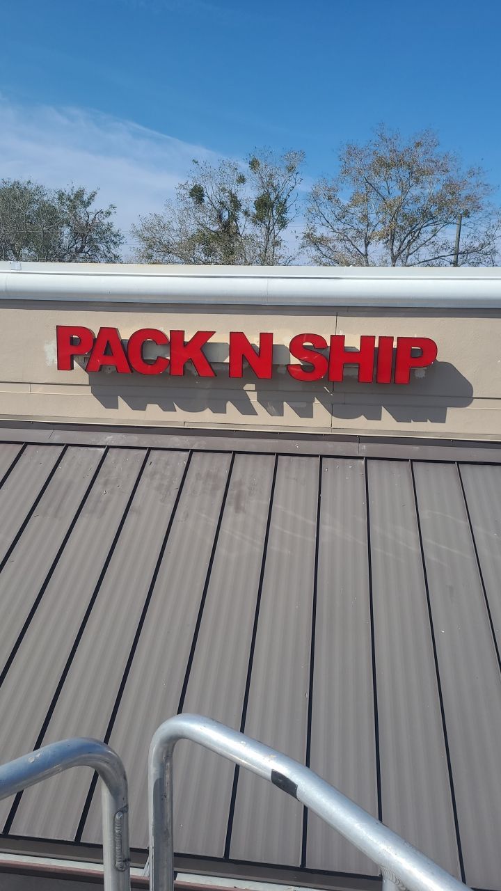 Channel Letters for Pack and Ship by SignCrafters