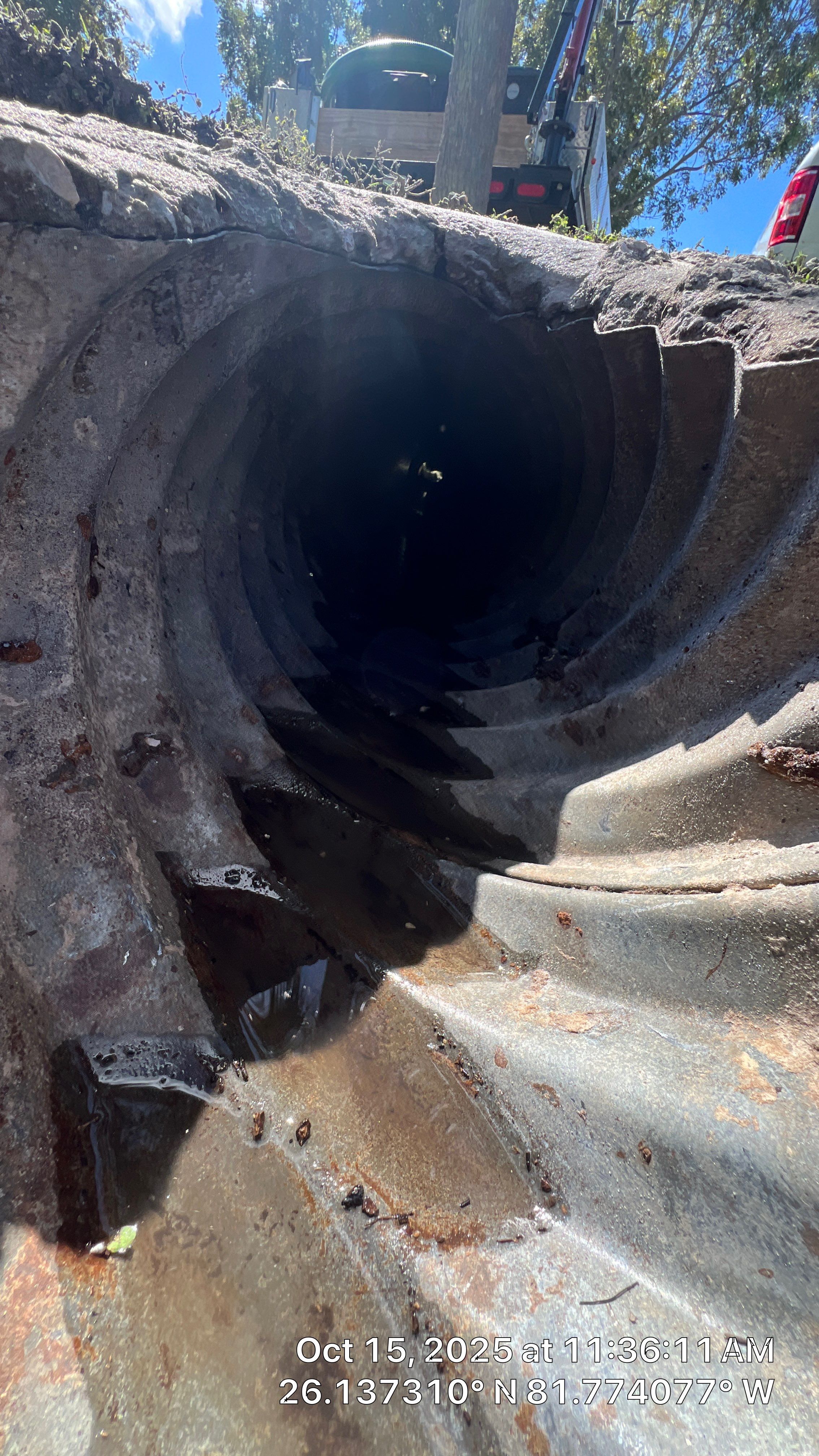 Naples Apartment Complex Culvert Cleaning by APS Power & Water