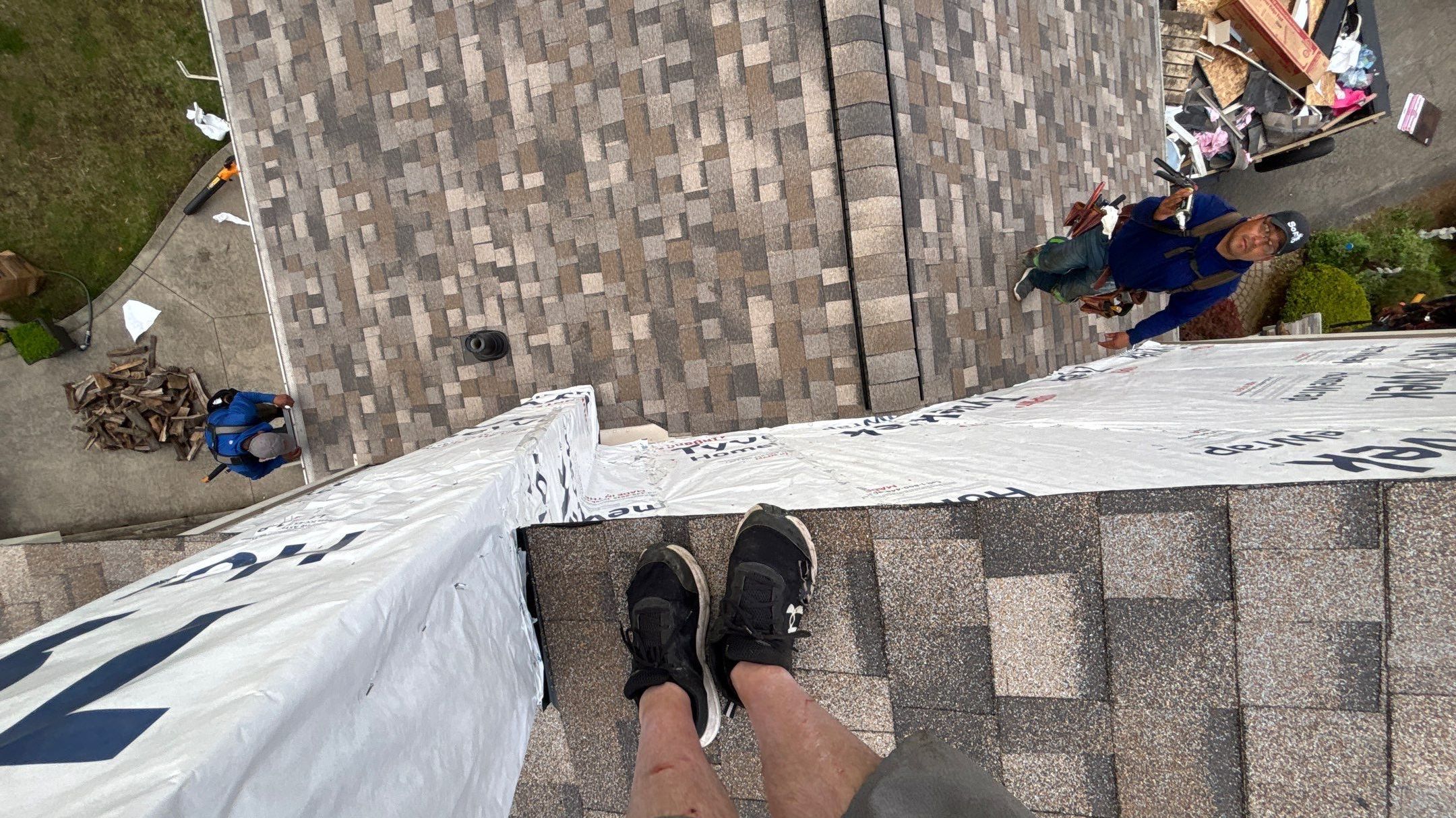 Roof Replacement using Owens Corning Sand Dune by 180 Contractors