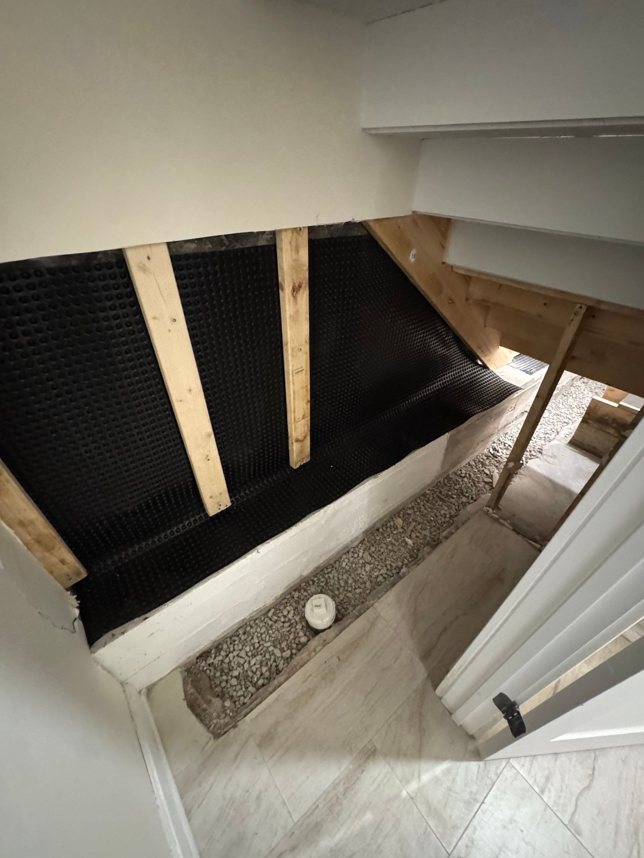 North Side Drain Tile System by Area Wide Waterproofing