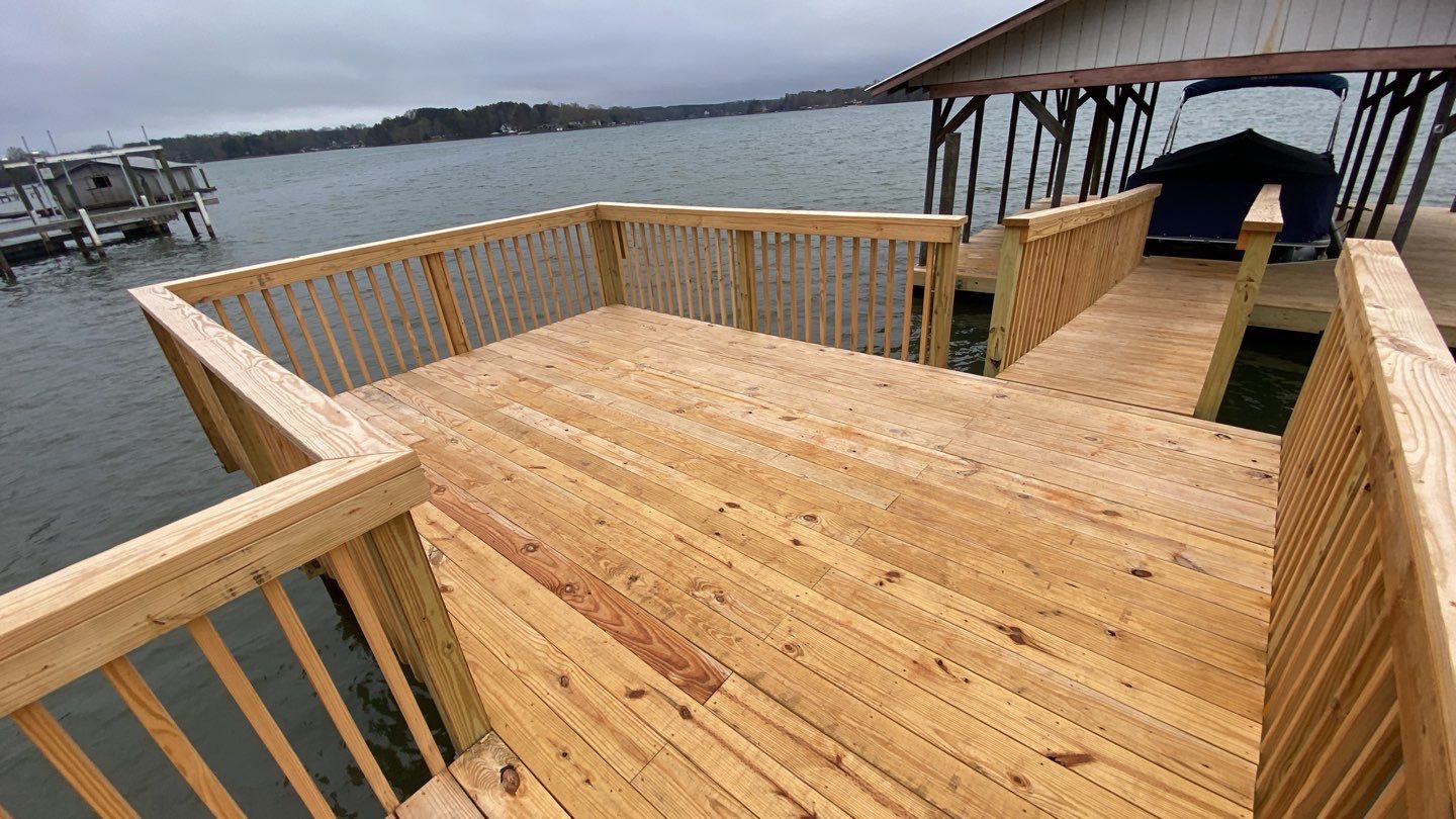 Dock using Wood Sealant by DuraSeal