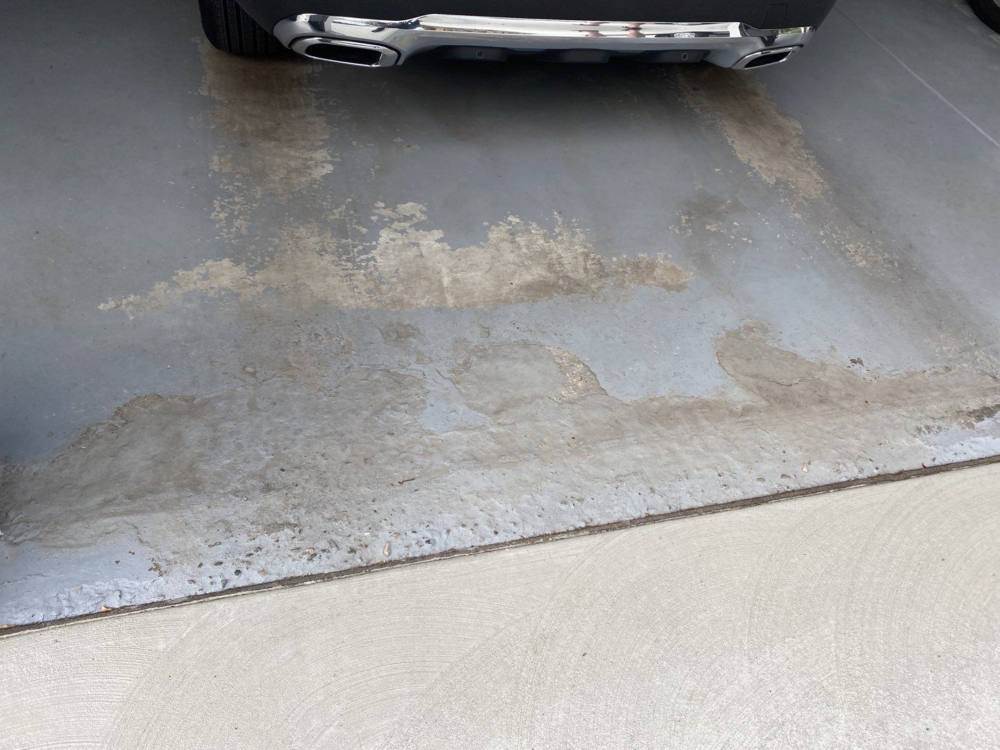 Garage Transformation using Slate Stone by Croc Coatings, LLC