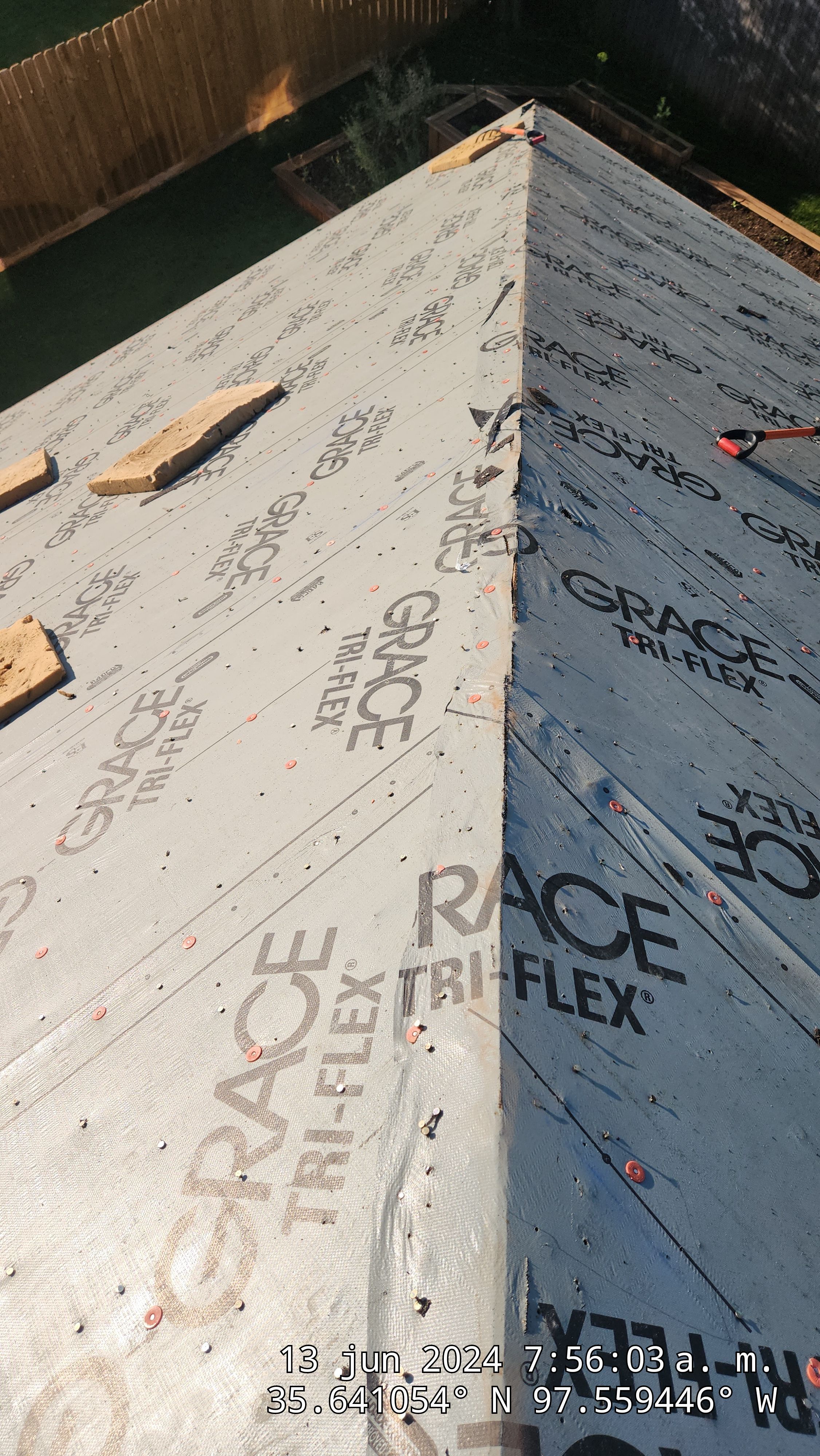 Reroof using GAF HDZ in Charcoal by Castillo Roofing