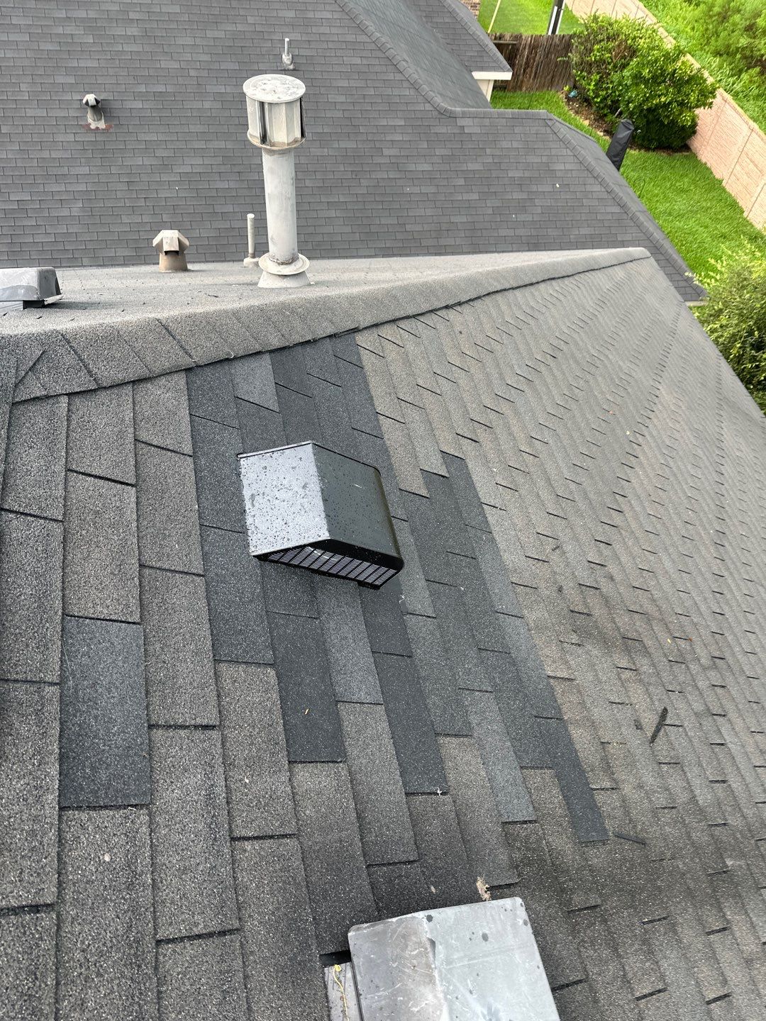 Hail Damage using Owen's Corning Duration (Lifetime) Shingles by Roof Repair Company