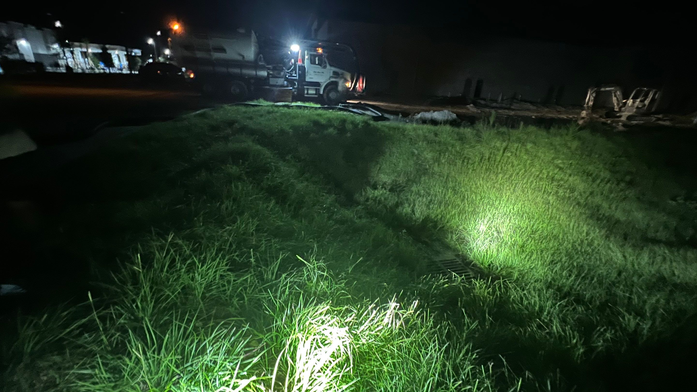 New Construction Storm Drain System Cleaning by APS Power & Water