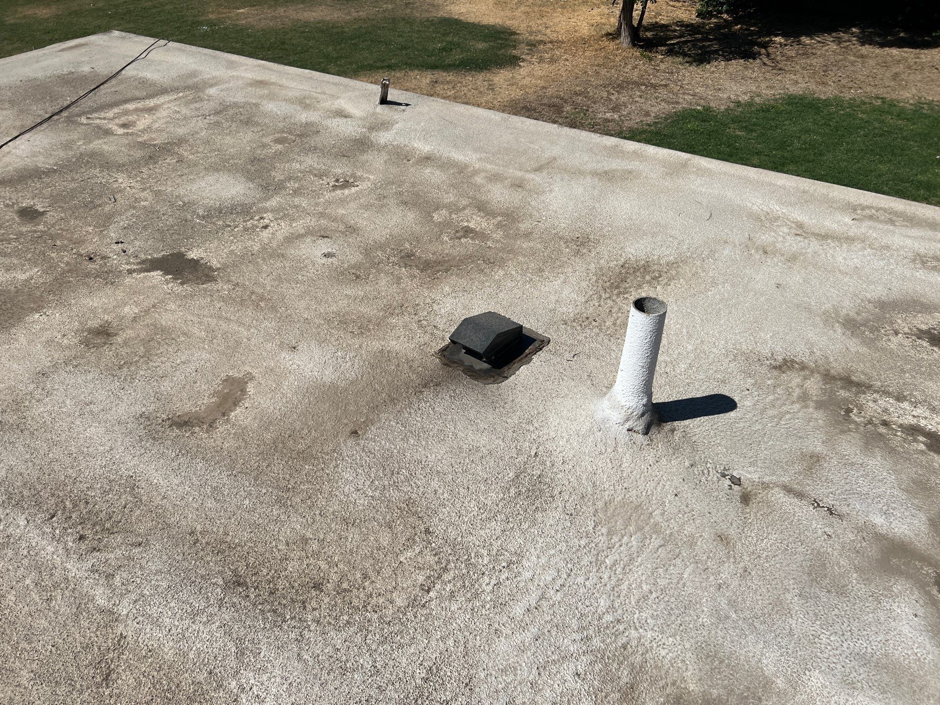 Foam Refurbish using Conklin Benchmark/PUMA XL coatings and spray foam by Straight Edge Roofing Inc