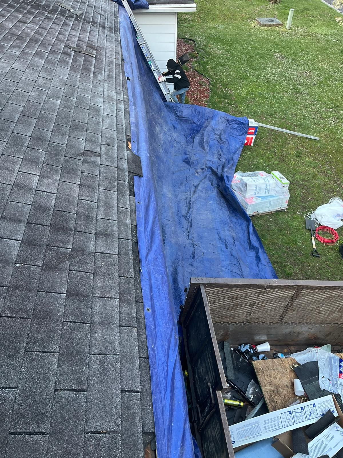 Roof Installation using GAF Timberline HDZ by ExteriorPros