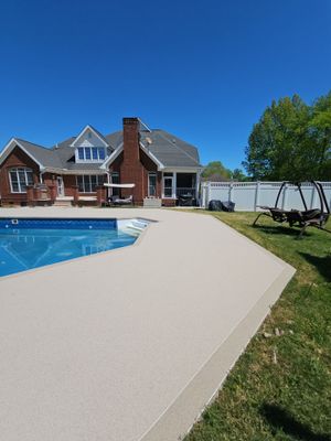 Pool Deck Upgrade Using Coconut and Biscuit