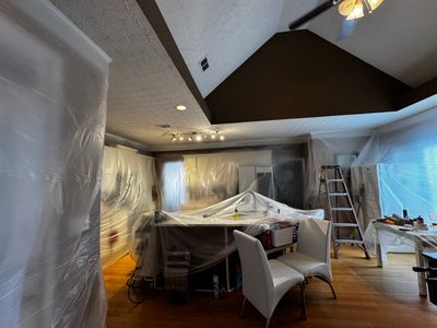 Kitchen Ceiling Repair and Interior Painting in McDonough