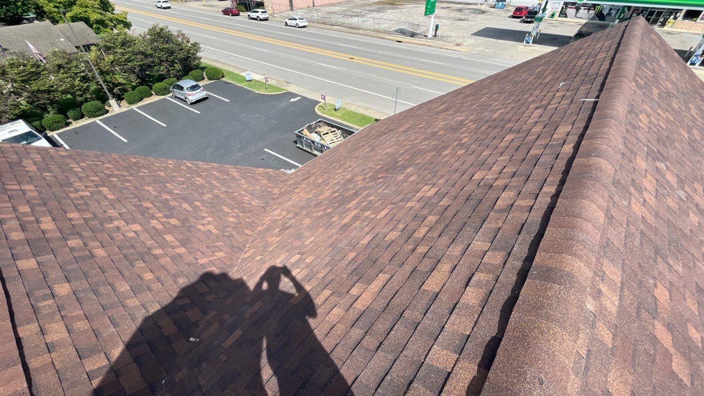 Commercial Roofing Installation using Performance Shingles by Mr. Roofer