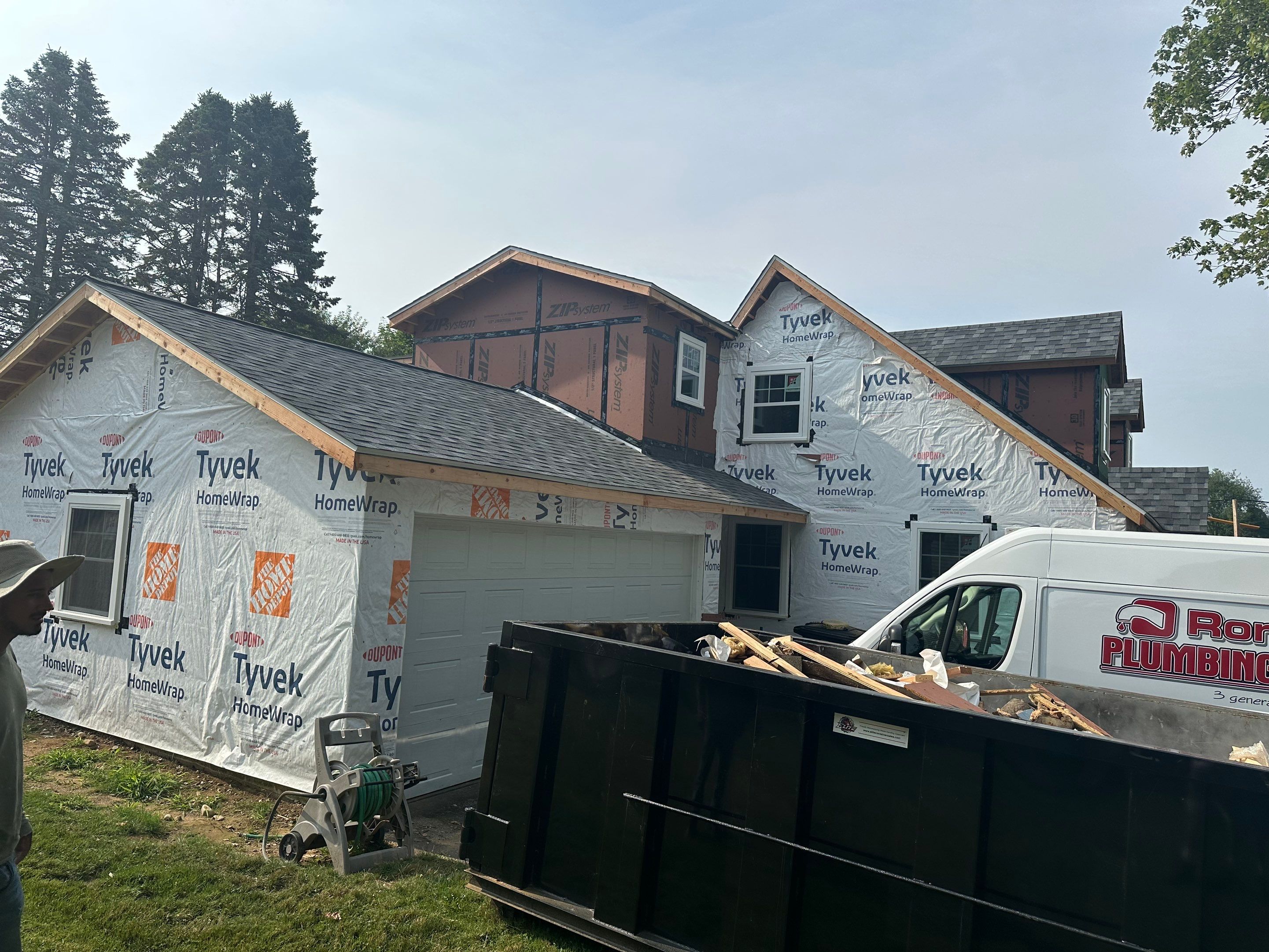 Residential Roofing Installation using Owens Corning TruDefinition Duration AR - Slatestone Gray by A Plus Exterior