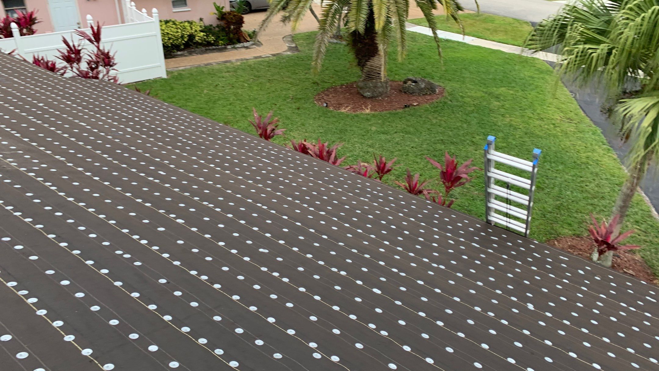 Residential Roofing Installation using 1" Nail strip metal roof by BLUES BROTHERS ROOFING