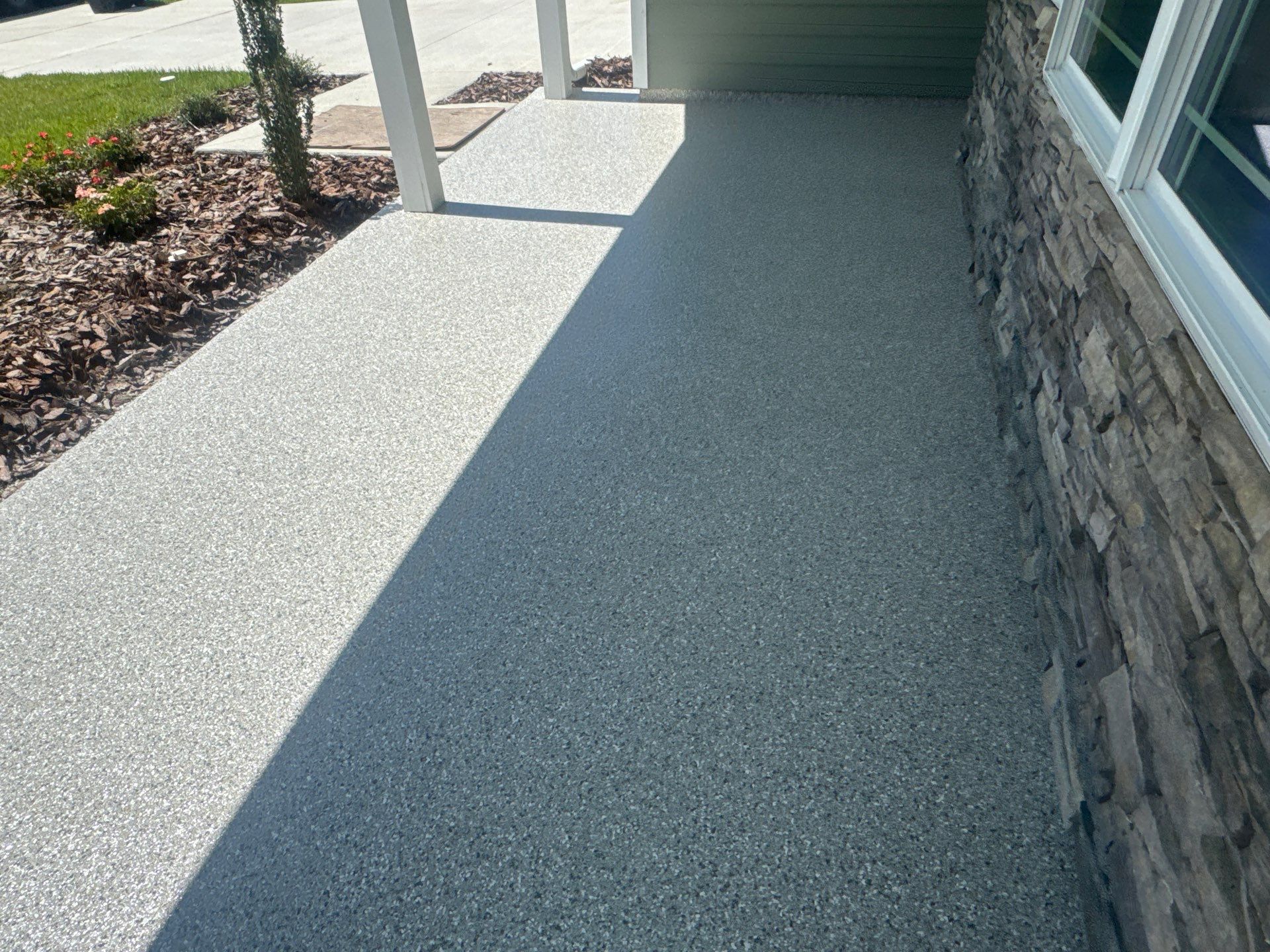 Porch Project in Gainesville, FL in Mount Everest by Cross Creek Concrete Coatings