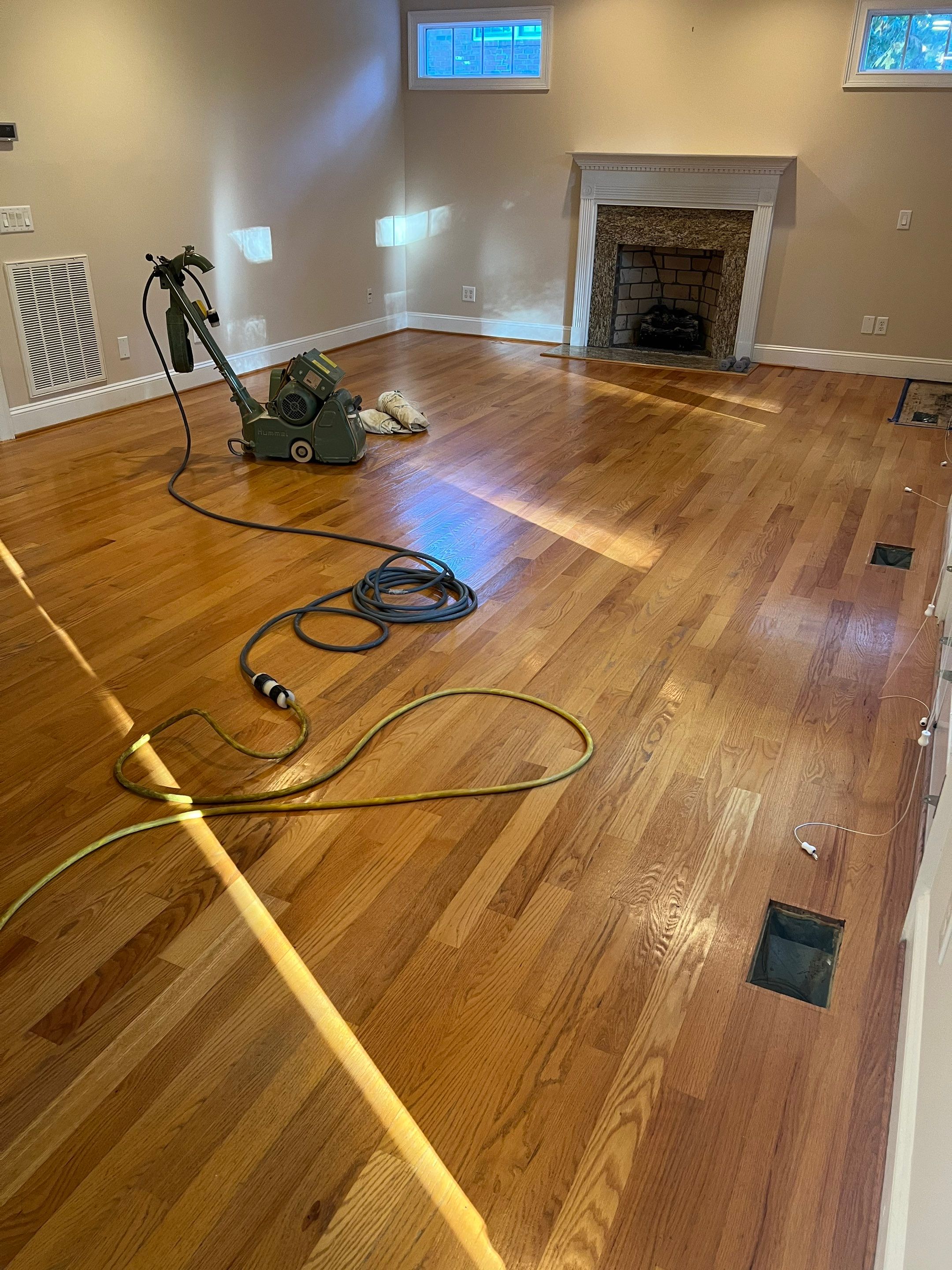 A beautiful refinishing project in The Oaks, Chapel Hill by Accent Custom Floors