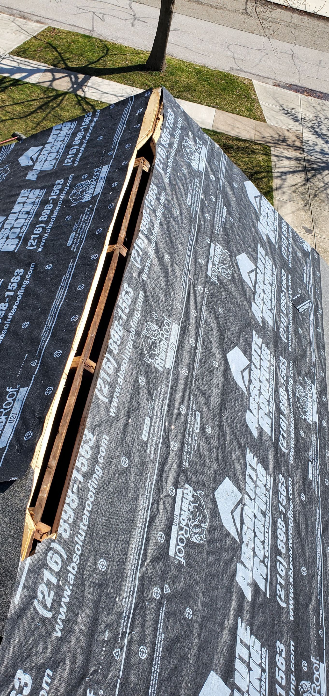 Residential Roofing Installation using Owens Corning Duration, Slatestone Grey by Absolute Roofing and Construction