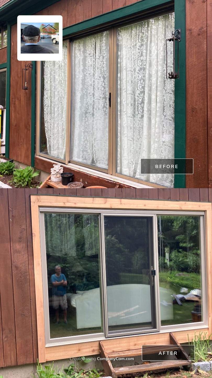 Infinity by Marvin Sliding Patio Door Installation by DiGiorgi Roofing and Siding Inc