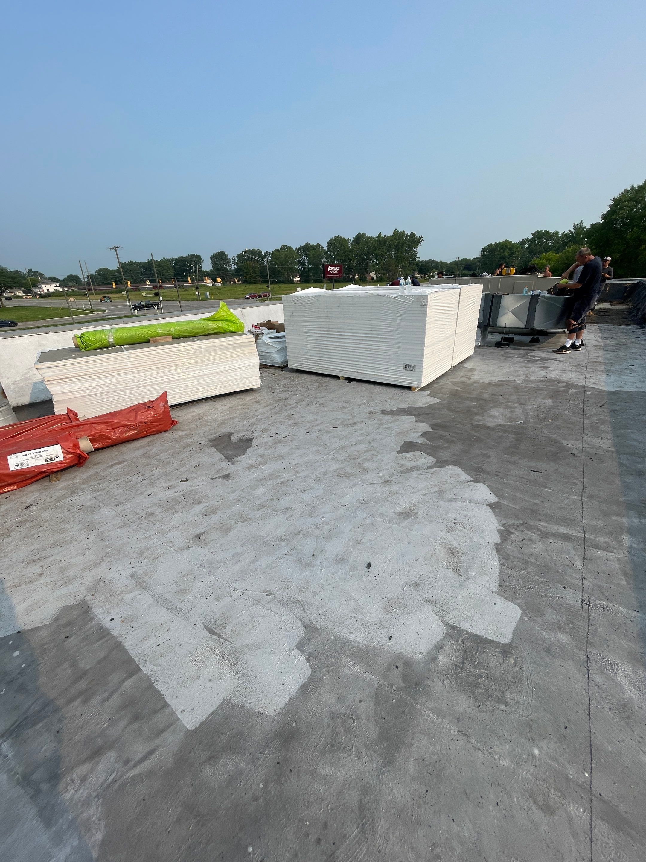 Commercial Roofing Installation using EPDM by JNR Roofing LLC