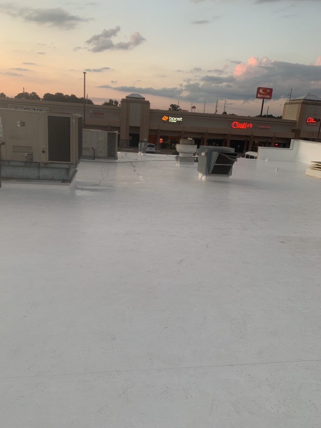 Commercial Roofing Installation using 50 mil PVC by Hostetler Roofing
