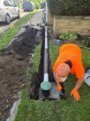 Downspout Discharge & Foundation Crack Injection