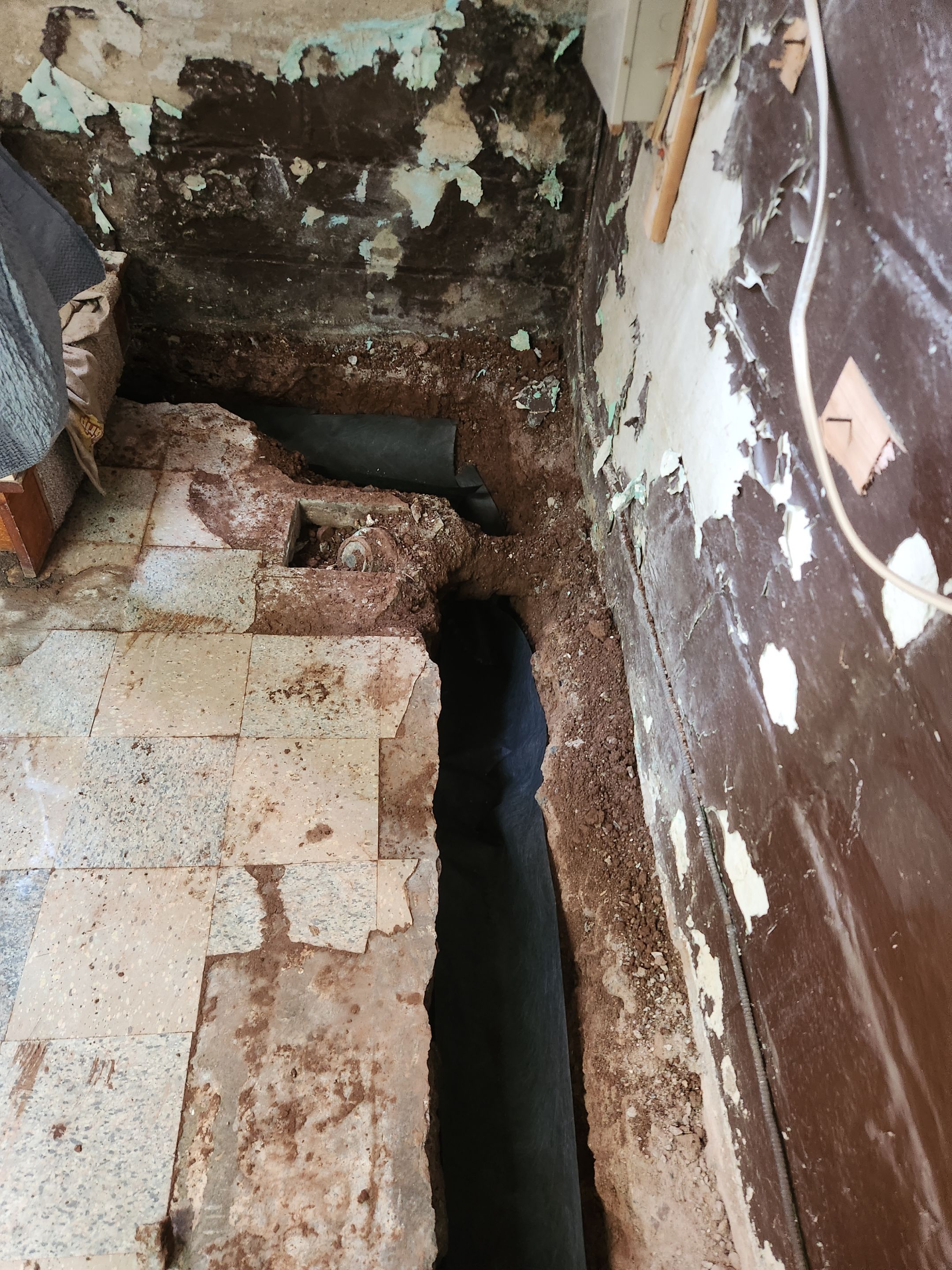 Interior French Drain West Orange NJ by Pure Service Pro, LLC 