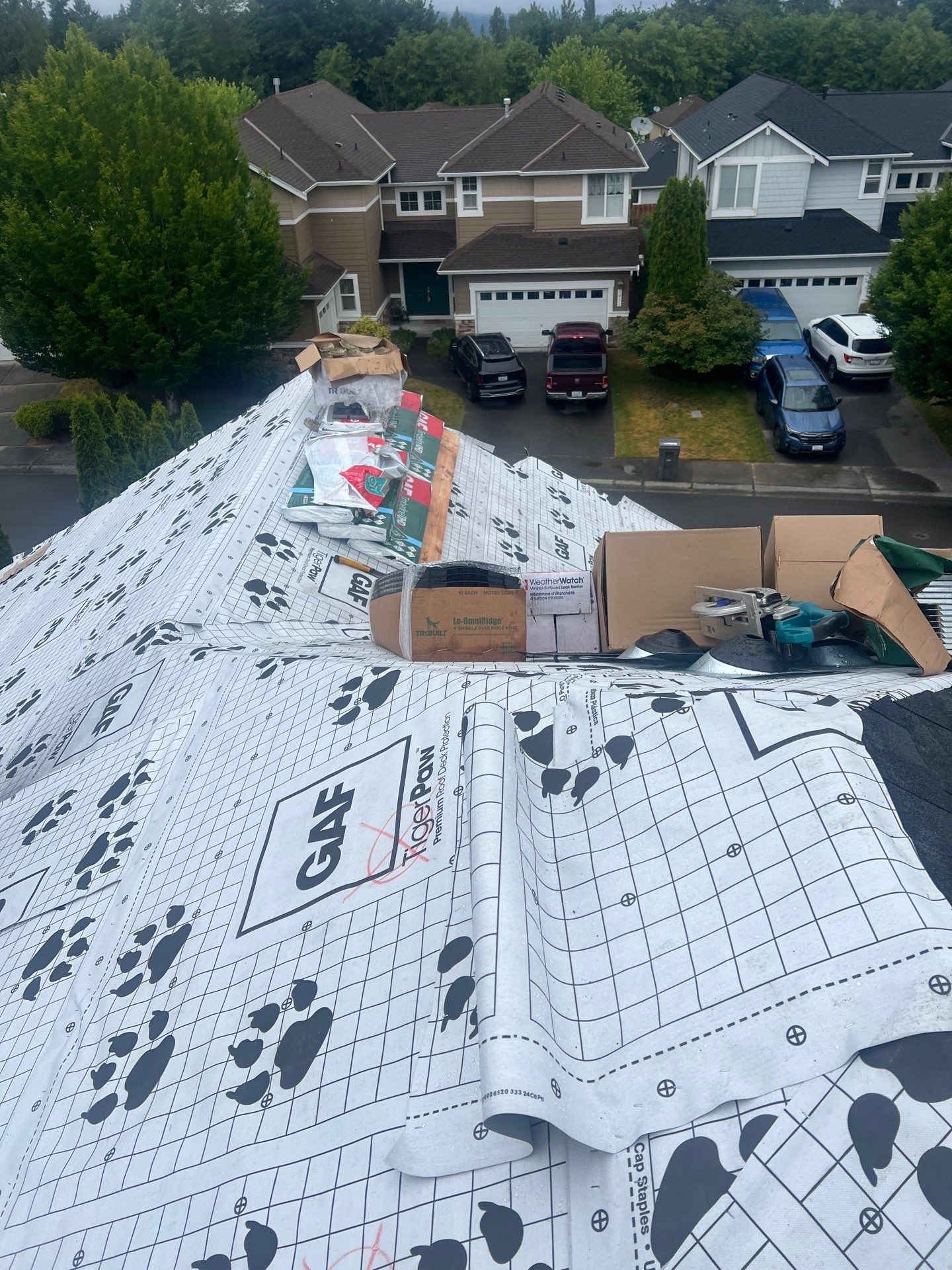 Residential Roofing Installation using GAF UHDZ Shingles by Roofing Formula LLC