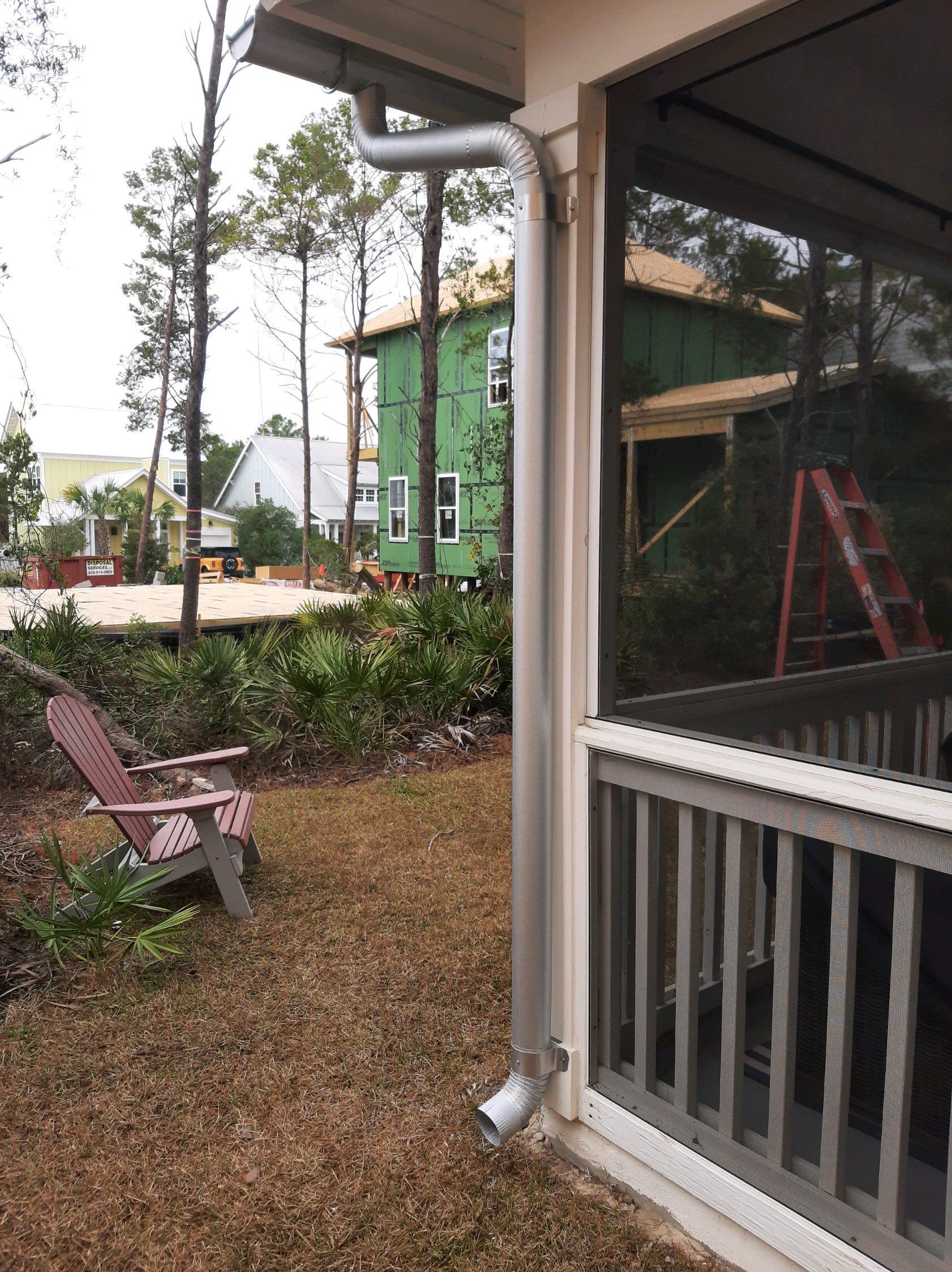 Gutter Installation using Galvalume Half Round Seamless Gutters by Gutter Professors