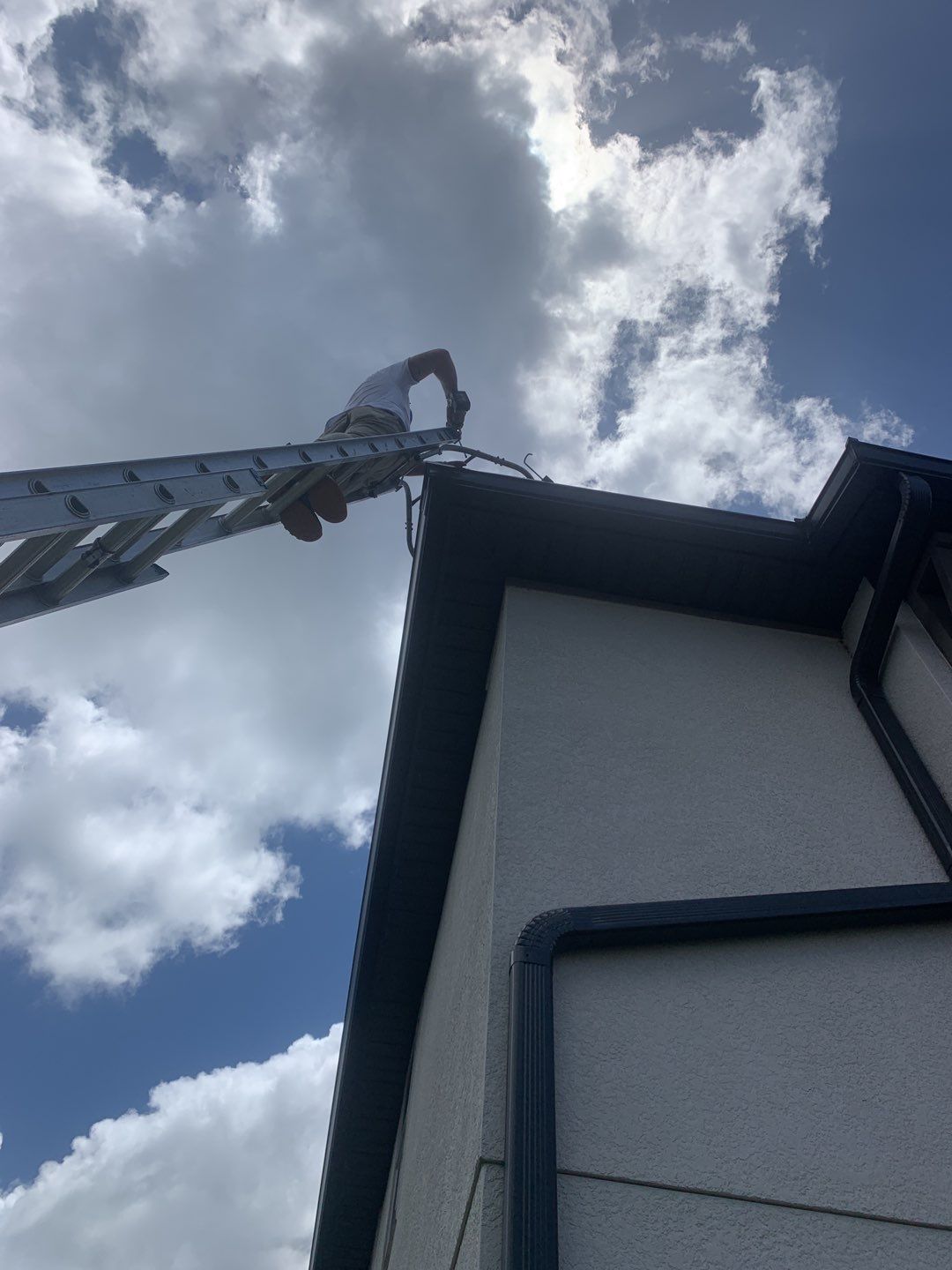 Black Seamless Gutters for Modern Homes in Naples FL  by Gutter Professors