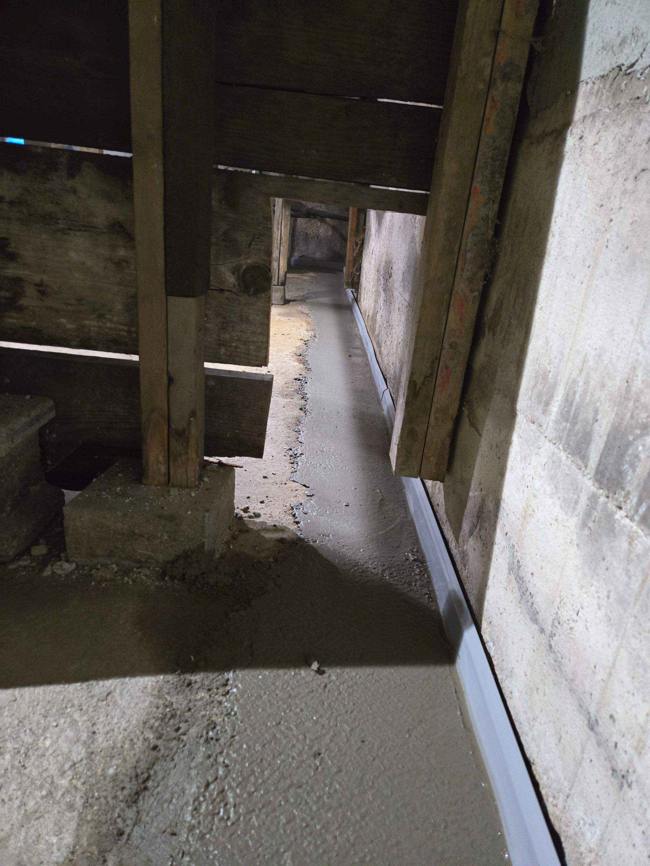 Advanced Foundation Drainage and Hydrostatic Pressure Relief System by Allied Water Services