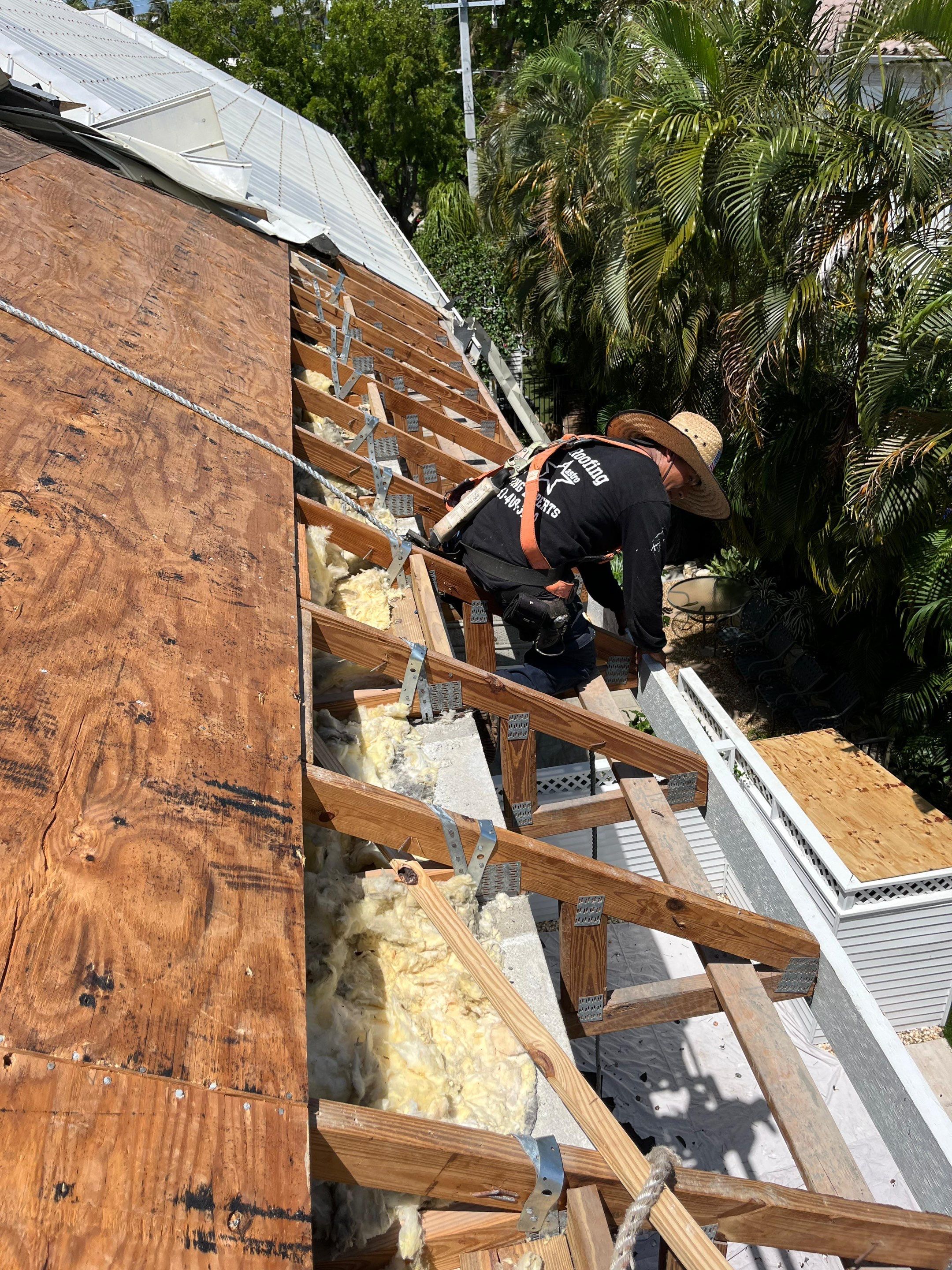 Delray Beach Tile Roof Replacement with Hurricane Strap Reinforcement by Aastro Roofing