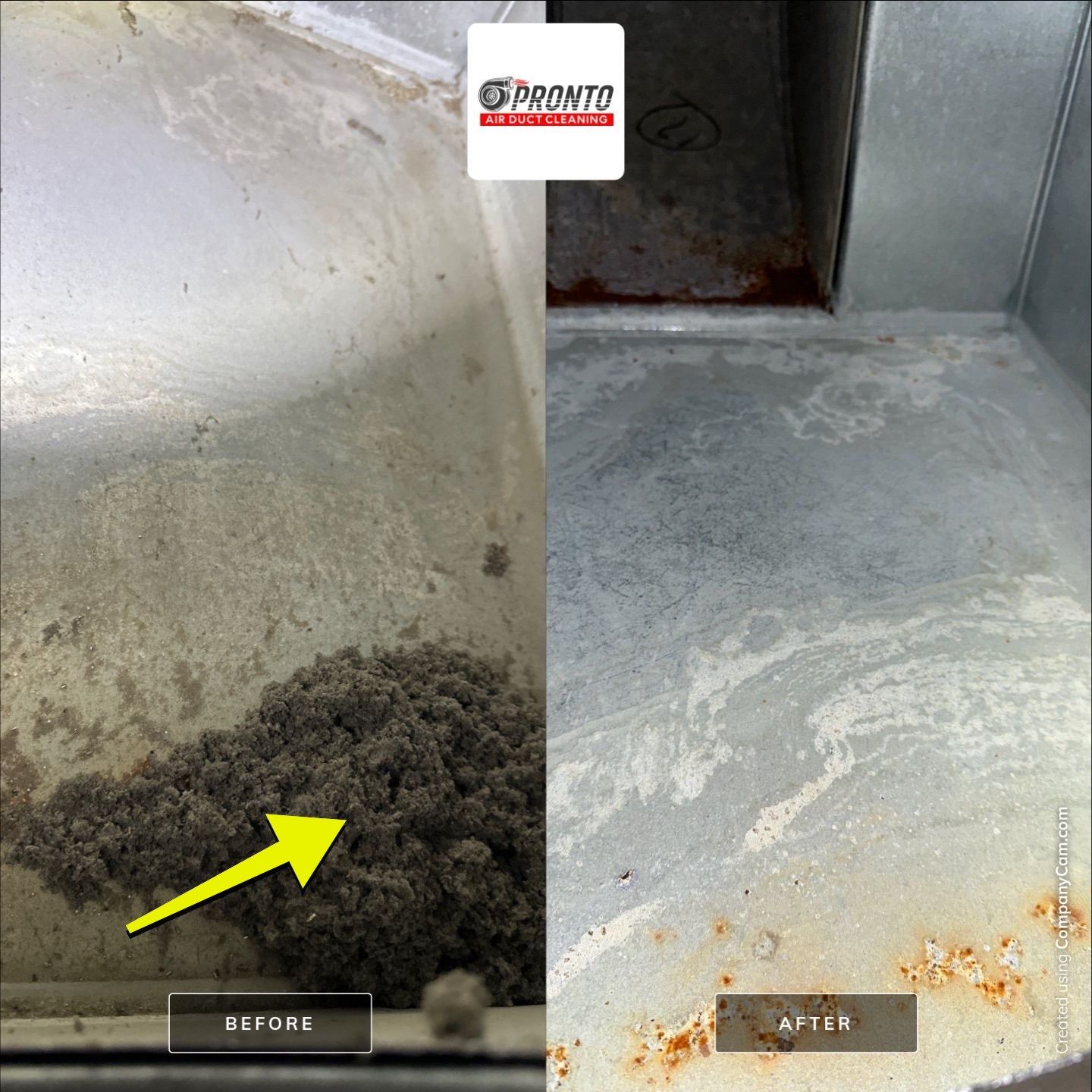 Air duct cleaning & Antimicrobial Treatment by Pronto Air Duct Cleaning