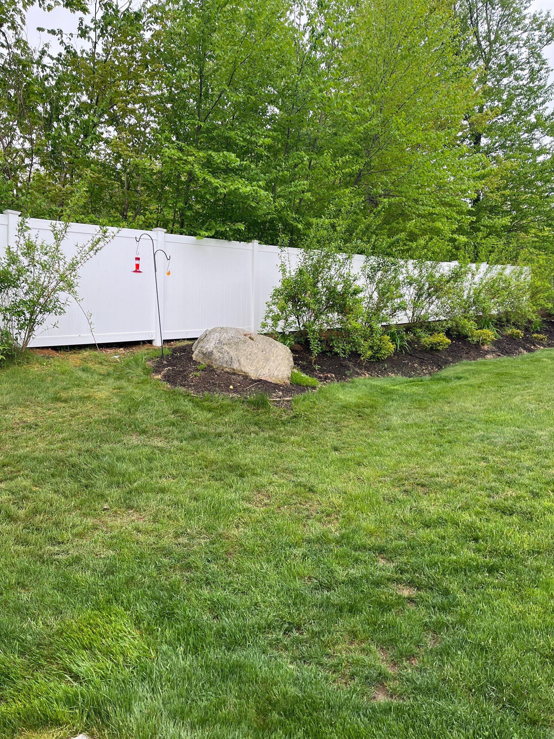 New Vinyl Privacy Fence in White by DiGiorgi Roofing and Siding Inc