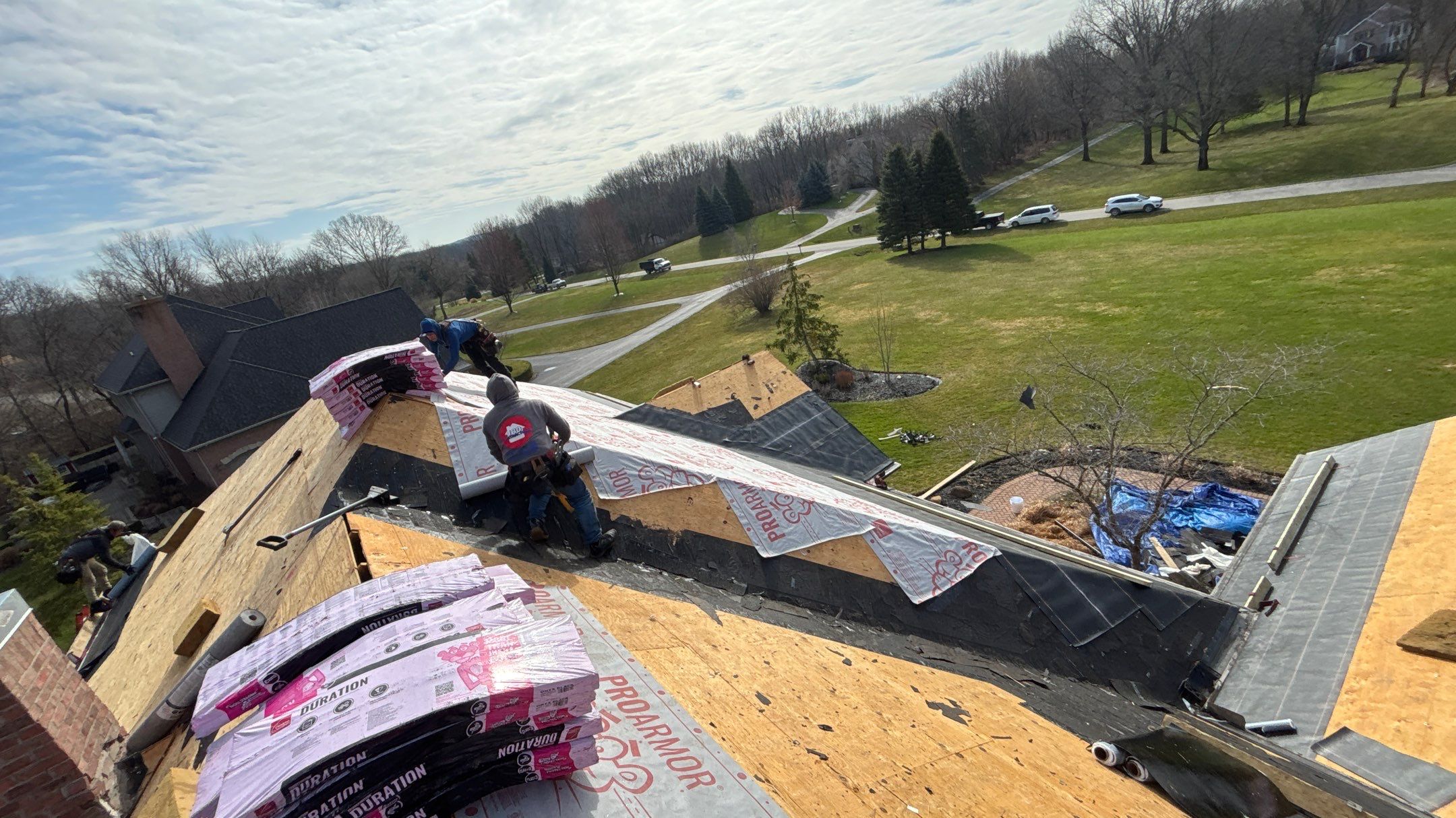 Roof Replacement using Owens Corning Onyx Black by 180 Contractors