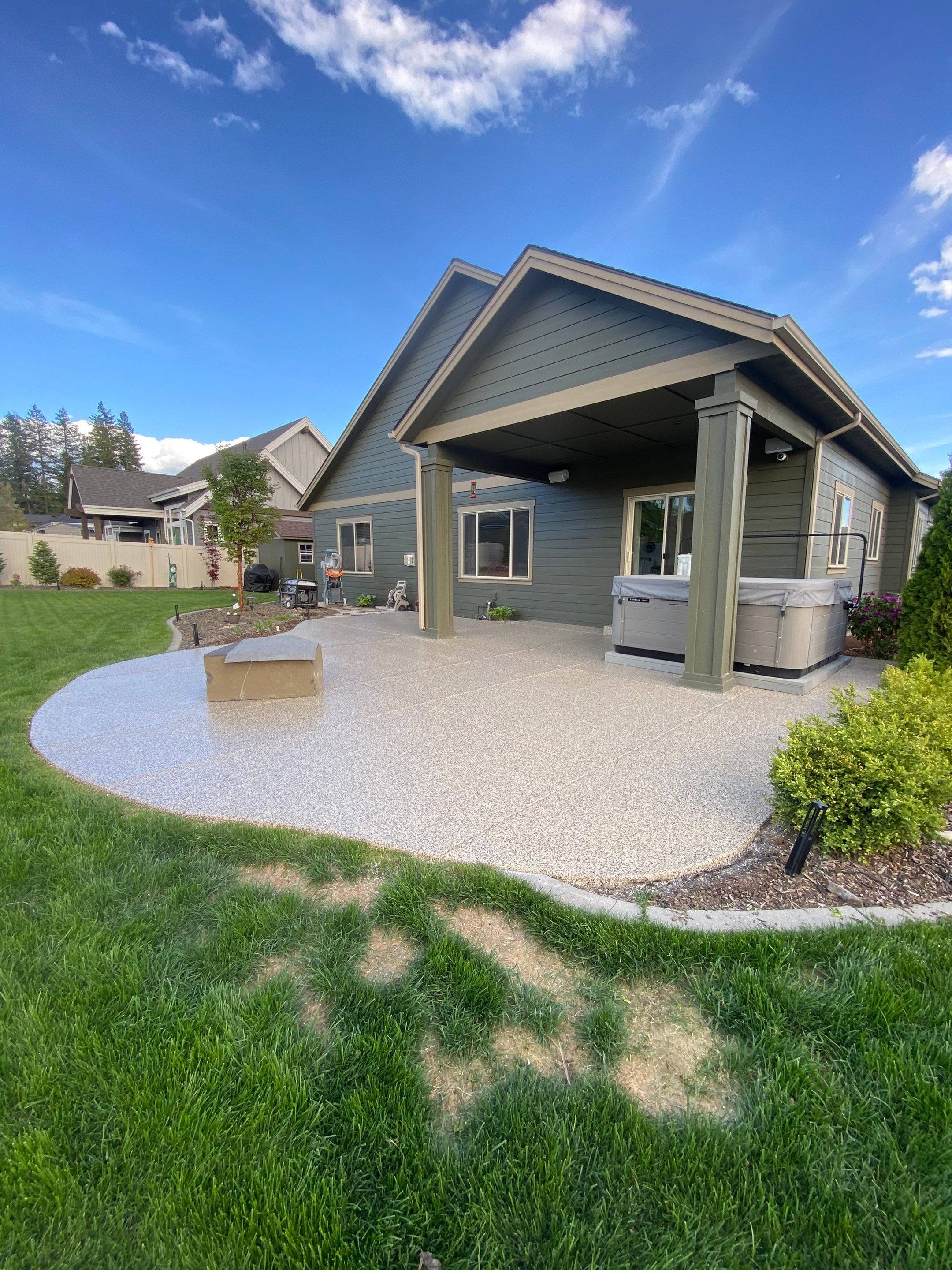 Patio and Walkway using Cordwood Colorway by Croc Coatings, LLC