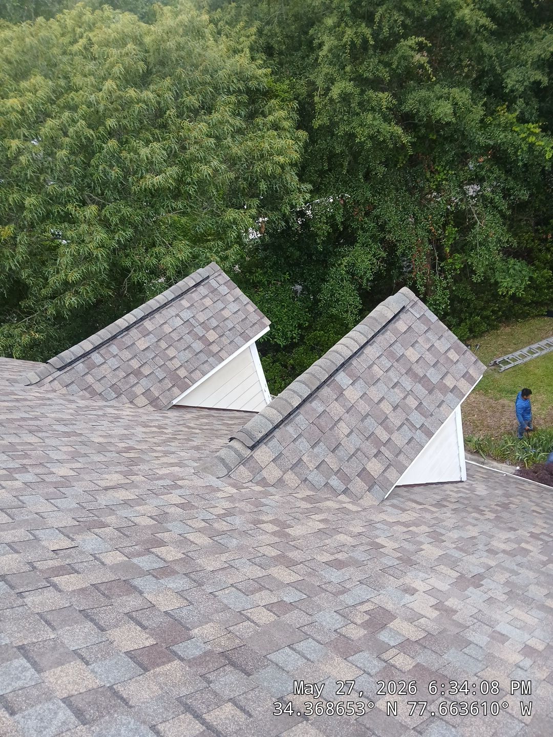 Hampstead FORTIFIED Roof Replacement with Skylight Upgrades by RGR Construction and Roofing, LLC