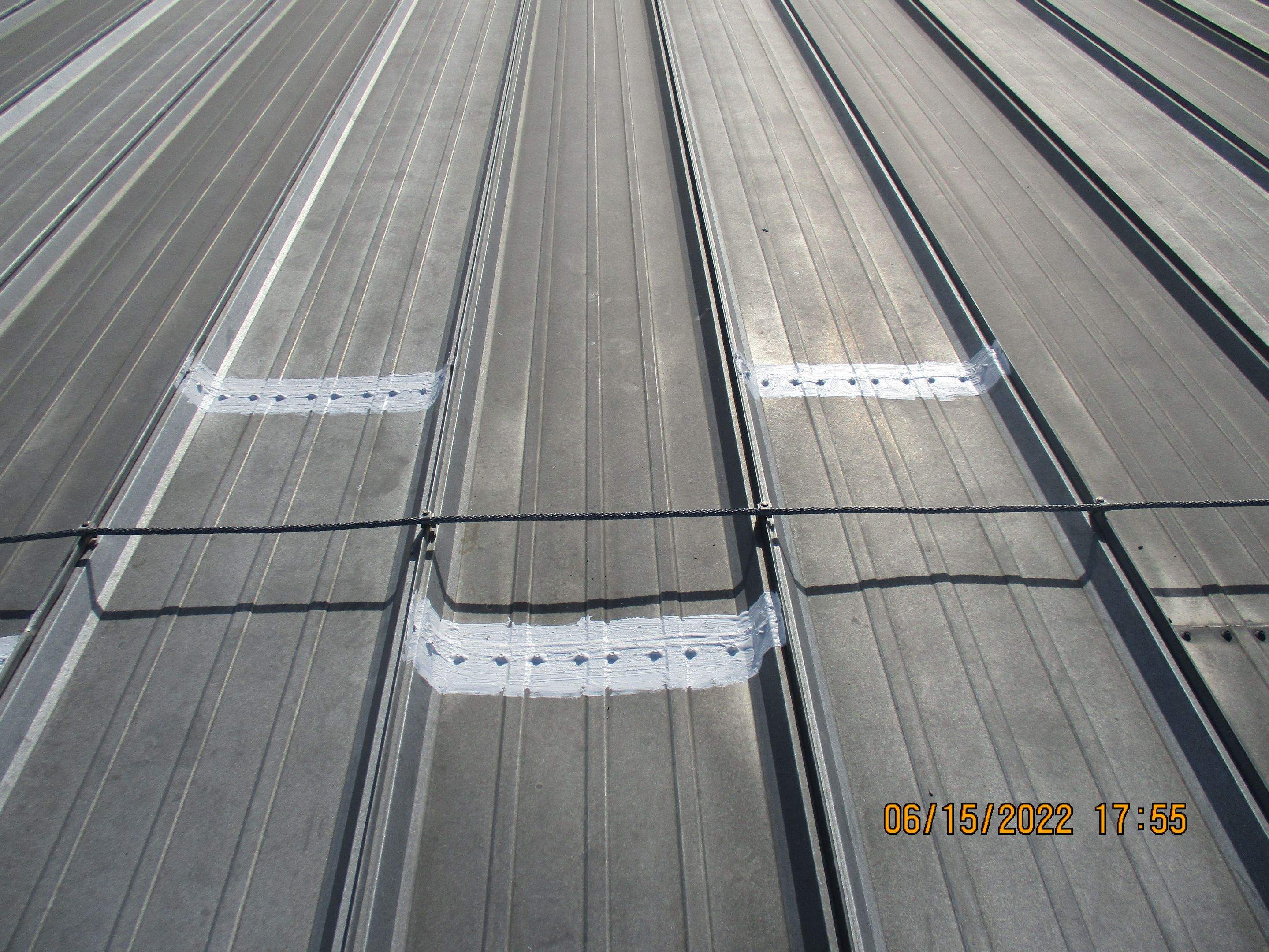 Calder Casino & Race Track Partial Metal Restoration  using #924 Eterna-Sil Premium Silicone Roof Coating by Morton Roofing, Inc.