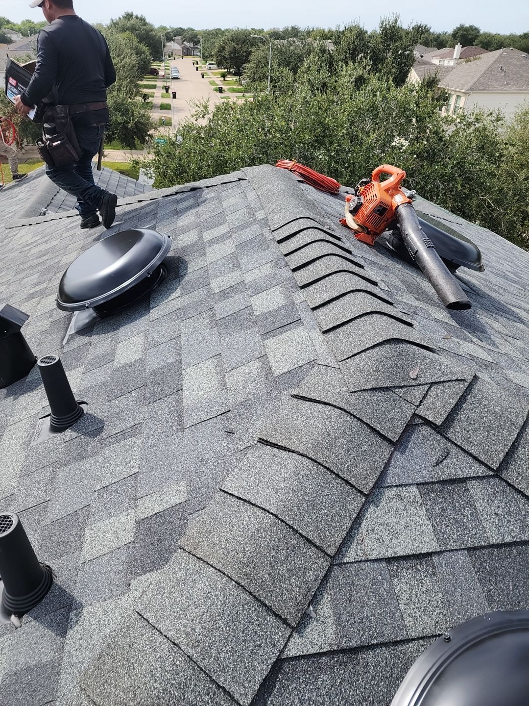 Residential Roofing Installation using Owen's Corning Duration (Lifetime) Shingles by Roof Repair Company