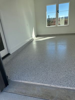 Garage Floor Coating using Coyote
